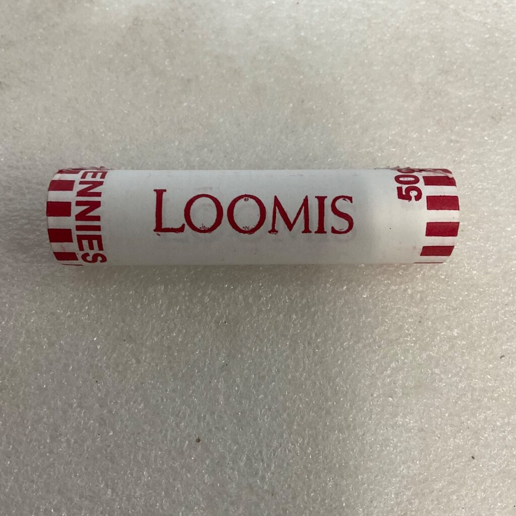 Loomis 50¢ Penny Roll Paper Wrapped Coin Roll with Pennies - Image 1