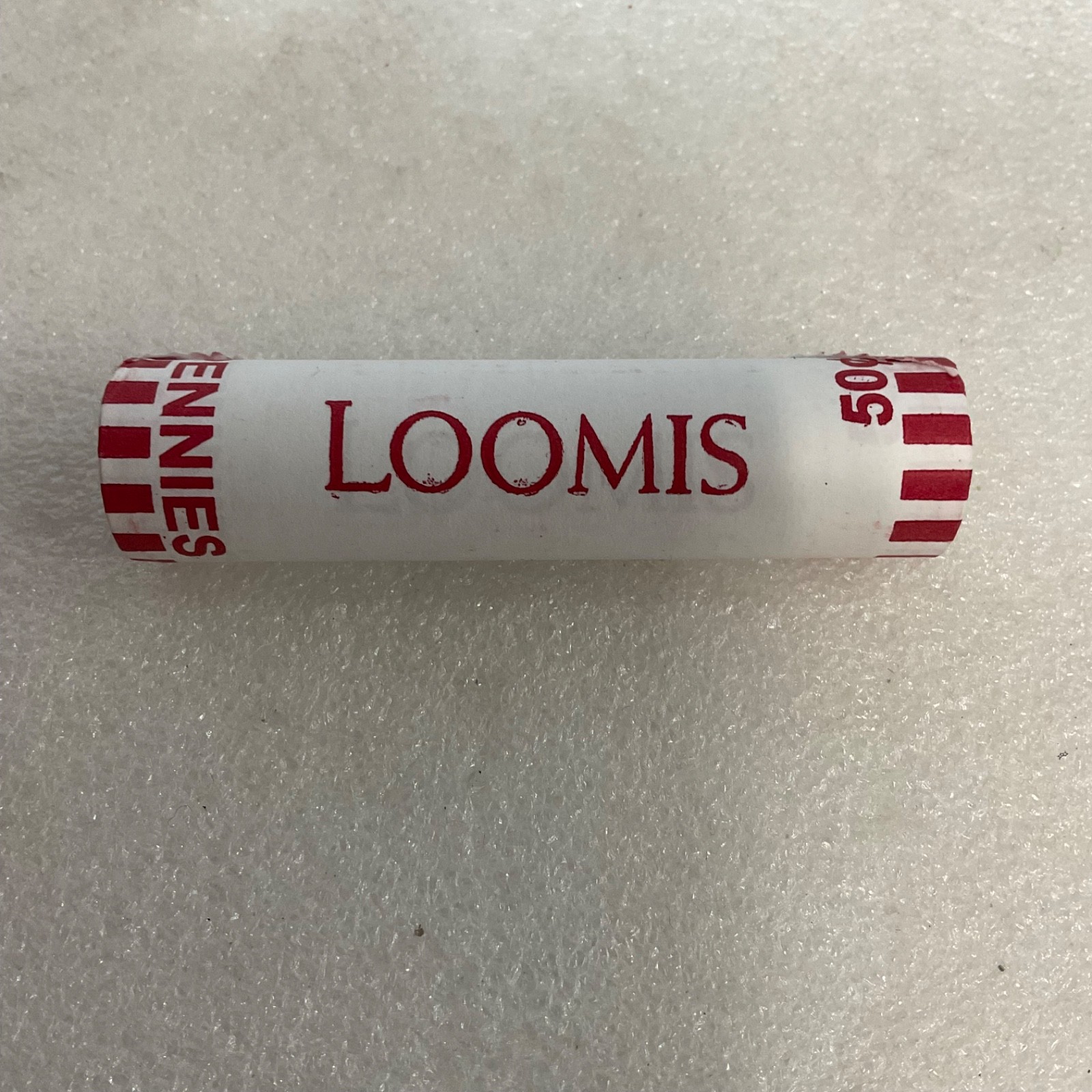 Loomis 50¢ Penny Roll Paper Wrapped Coin Roll with Pennies - Image 1