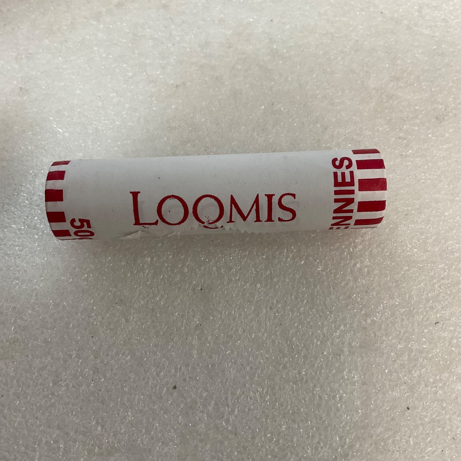 Loomis 50¢ Penny Roll Paper Wrapped Coin Roll with Pennies - Image 2