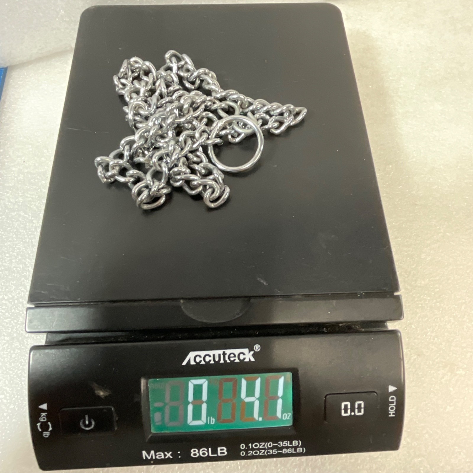 32 in Silver Tone Metal Utility Chain with Ring and S-Hook - Image 6