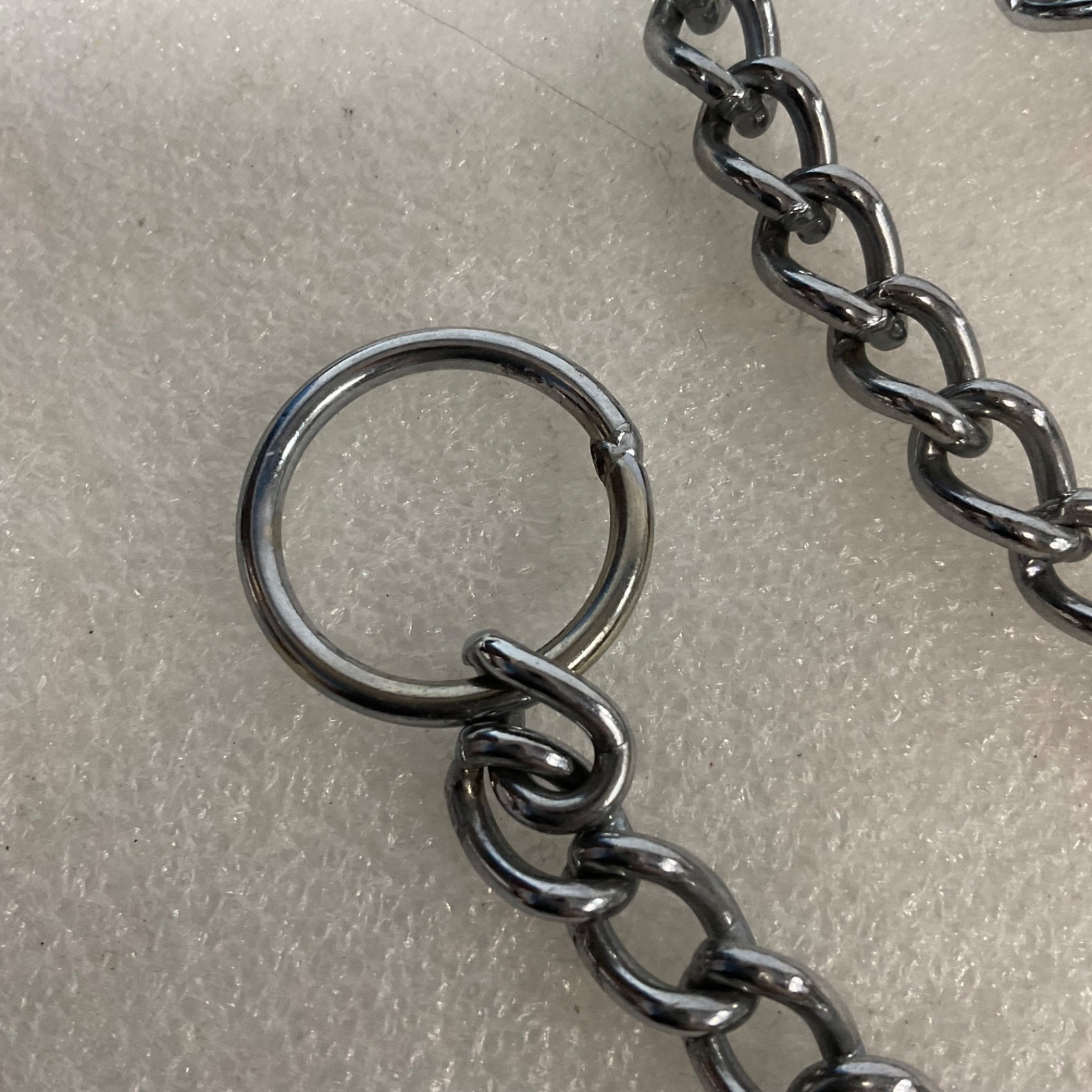 32 in Silver Tone Metal Utility Chain with Ring and S-Hook - Image 3