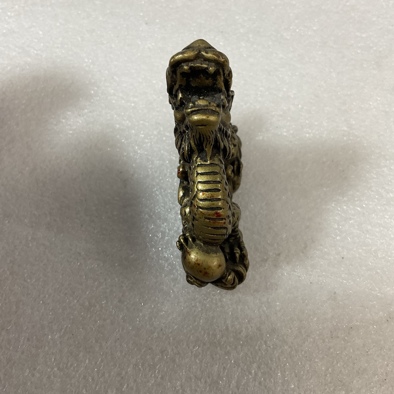 Brass Colored 2.5” Chinese Dragon Mini Shelf Trinket - Image 3