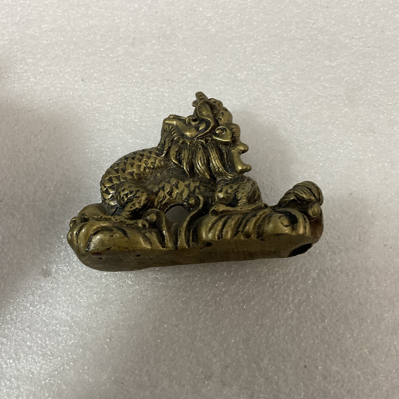 Brass Colored 2.5” Chinese Dragon Mini Shelf Trinket - Image 6