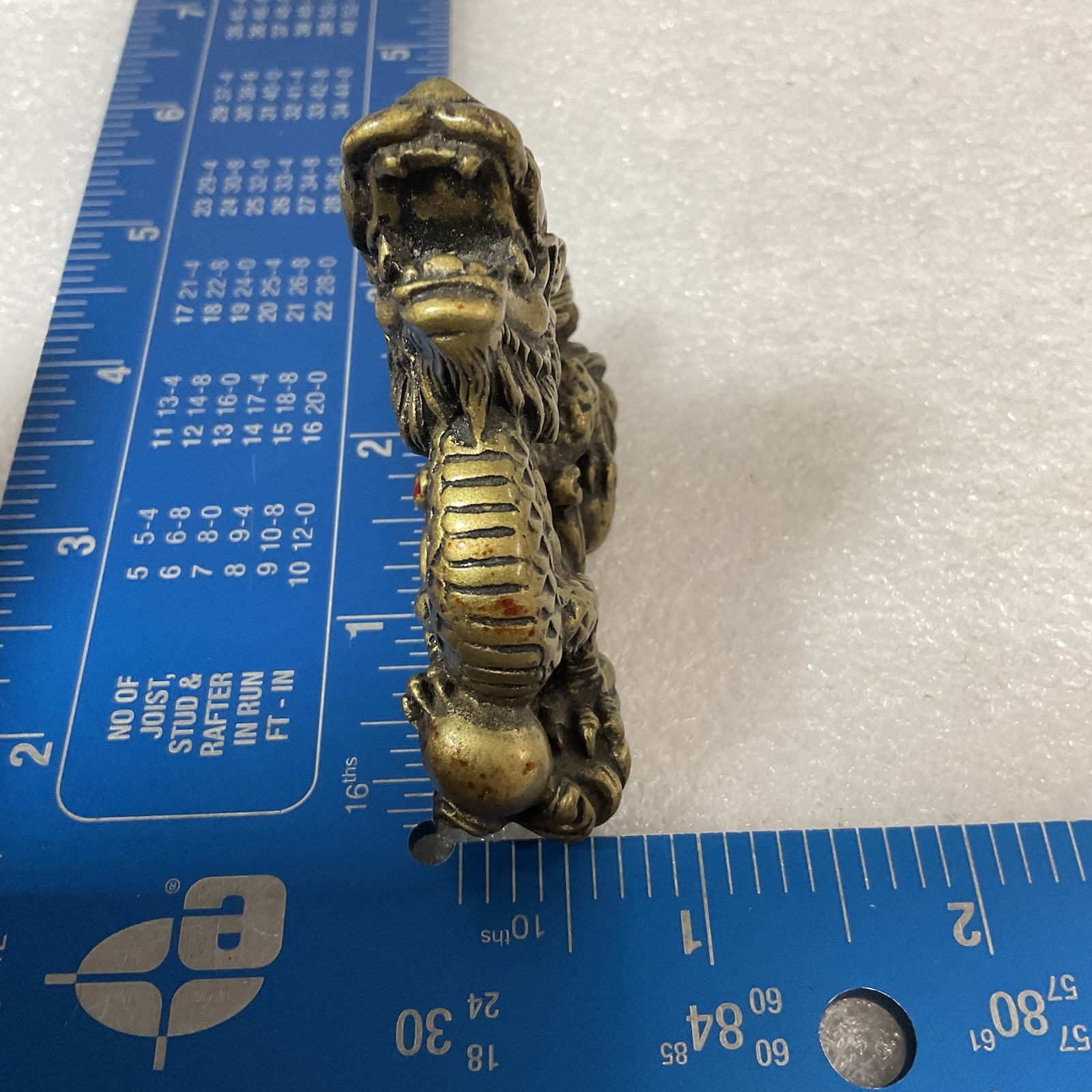 Brass Colored 2.5” Chinese Dragon Mini Shelf Trinket - Image 12