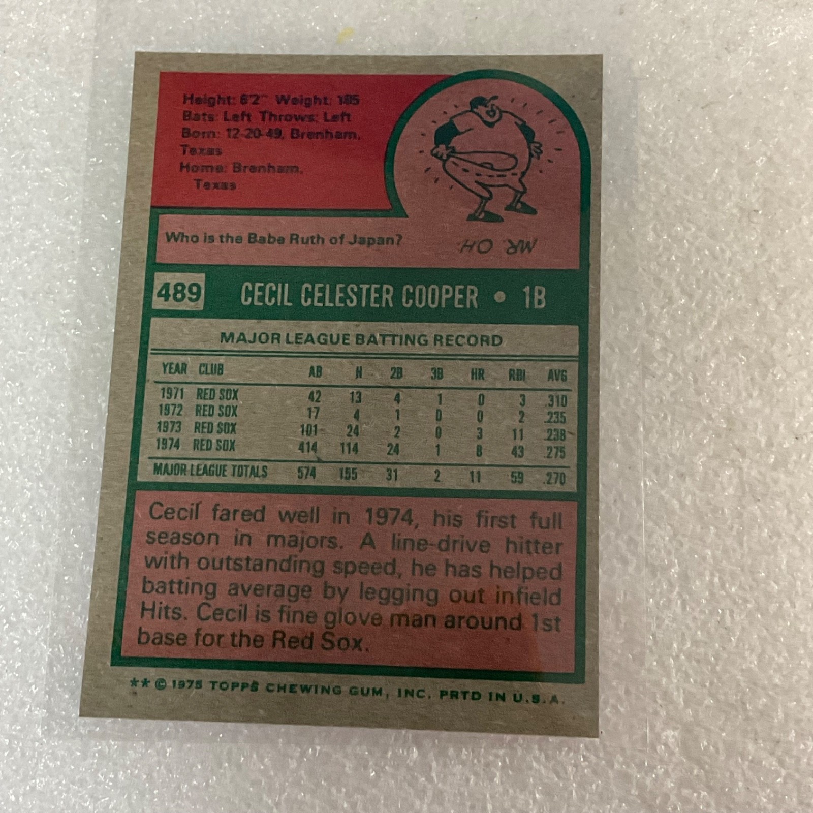 1975 Topps Mini Baseball 10 Card Lot Cooper May Wilson World Series - Image 20