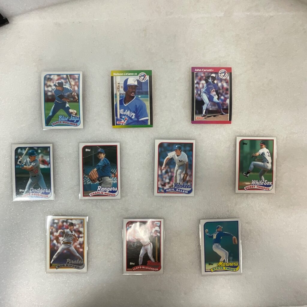 1989 Topps Donruss Leaf Baseball 10 Card Lot Blue Jays Dodgers - Image 1