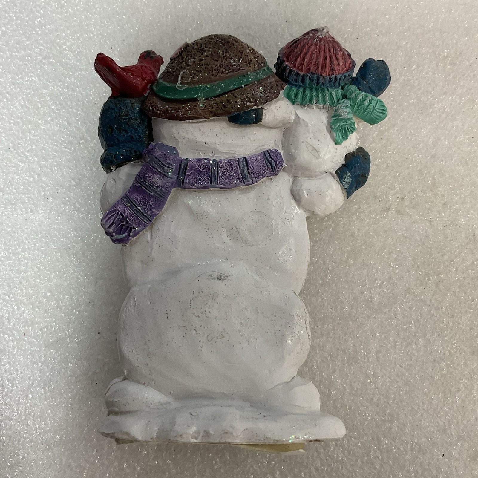 Vintage Ceramic Snowman Snowbaby 4” Tall Shelf Winter Decor - Image 3