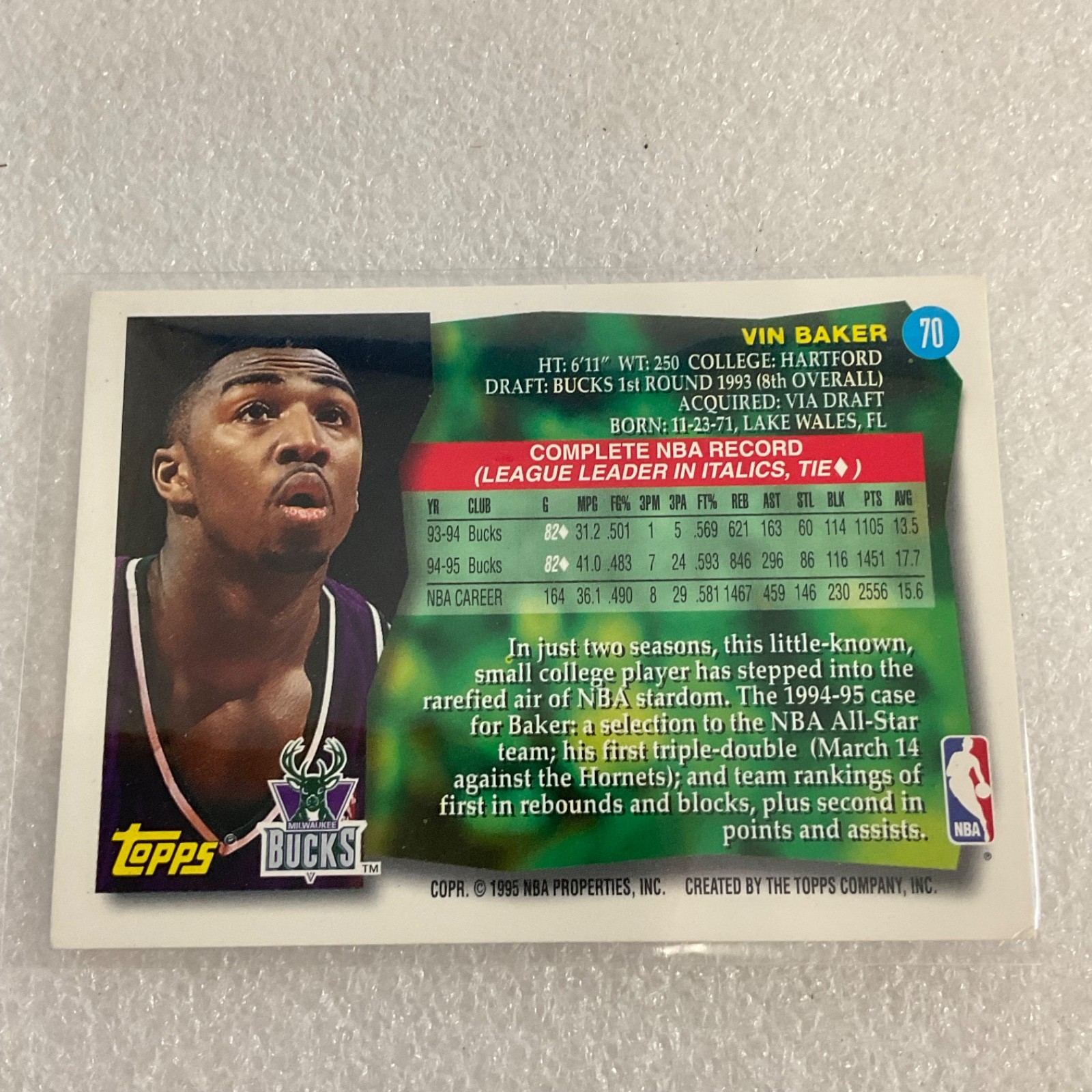 1990s NBA 10 Card Lot Shawn Kemp Ron Harper Vin Baker Upper Deck Topps - Image 15