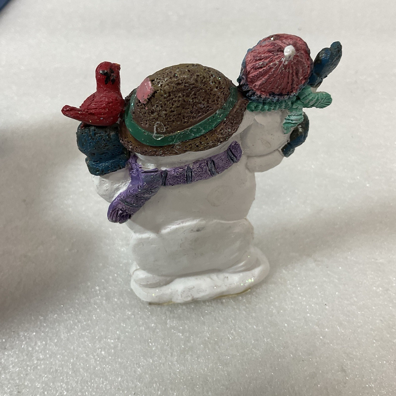 Vintage Ceramic Snowman Snowbaby 4” Tall Shelf Winter Decor - Image 7