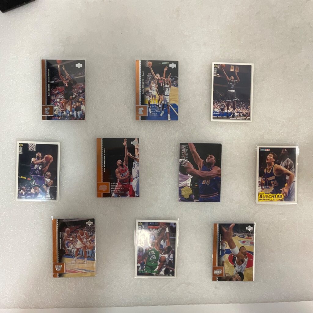 1990s NBA 10 Card Lot Upper Deck Fleer Horry Baker Gill Scott - Image 1