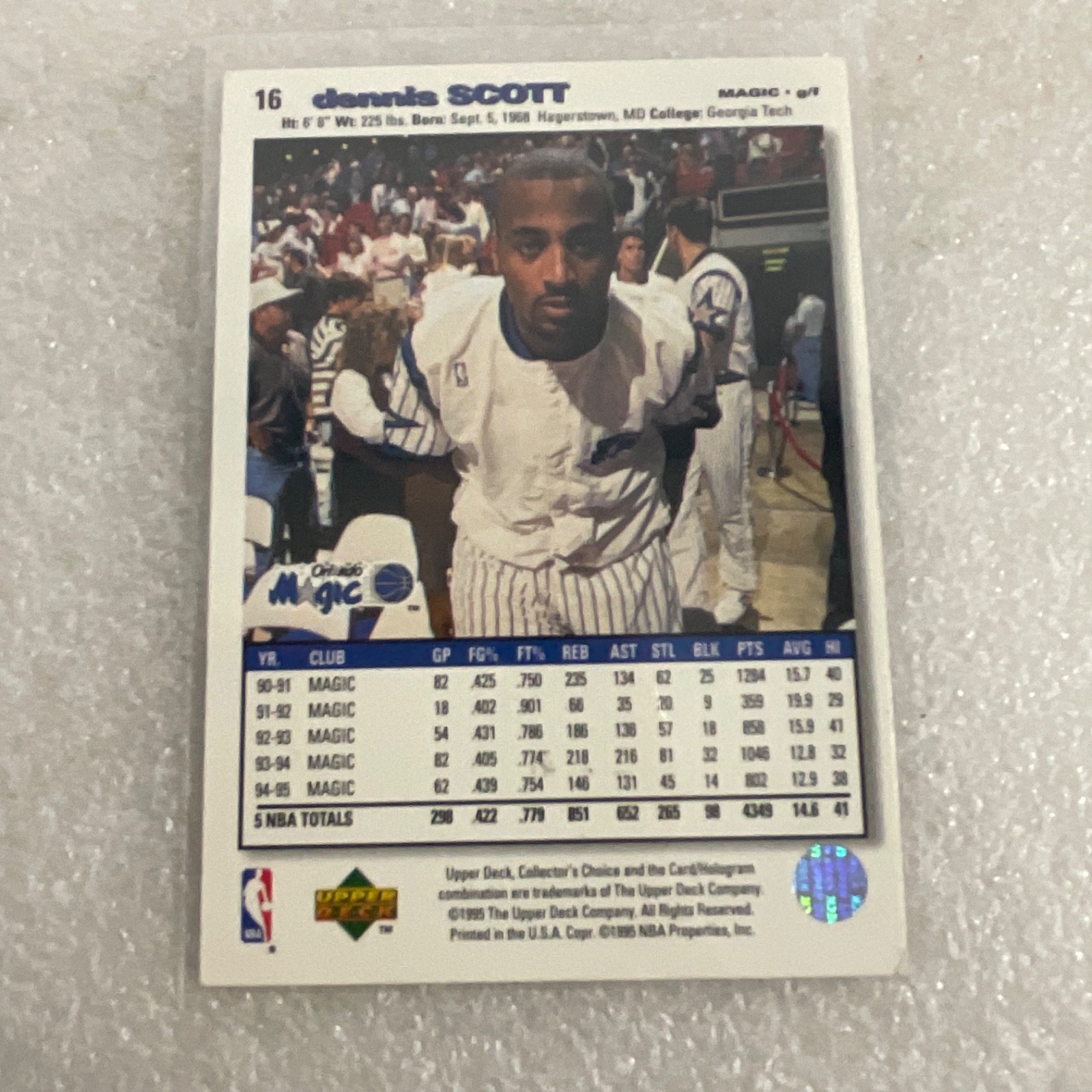 1990s NBA 10 Card Lot Upper Deck Fleer Horry Baker Gill Scott - Image 15