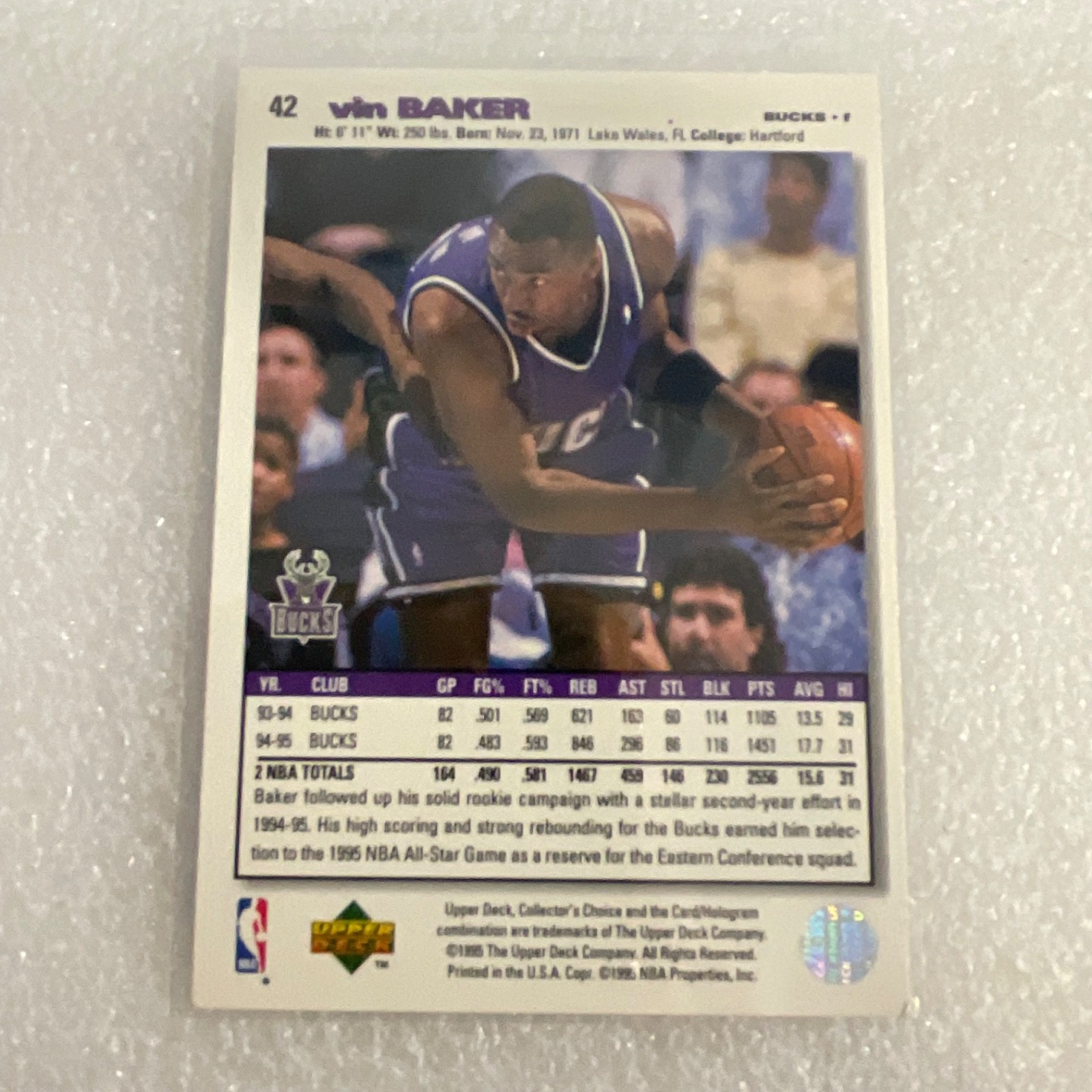 1990s NBA 10 Card Lot Upper Deck Fleer Horry Baker Gill Scott - Image 16