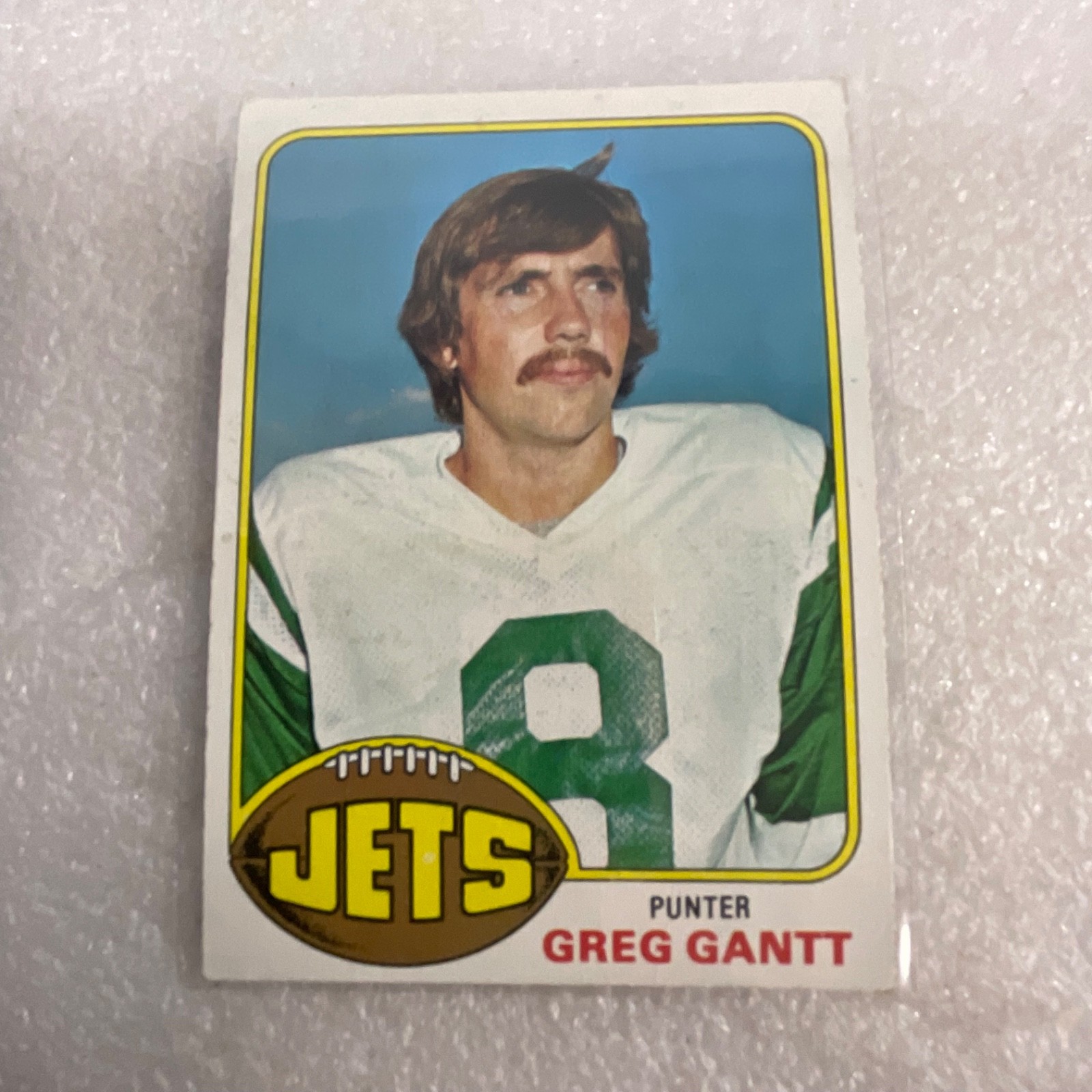 1976-80 Topps New York Jets Football 10 Card Lot Klecko Owens Barkum - Image 7