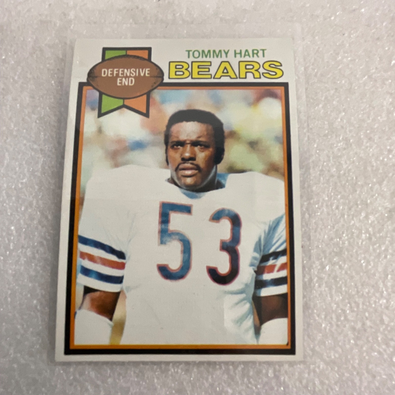 1978-80 Topps Football 10 Card Lot Bears Oilers Jets Brazile Hart - Image 3
