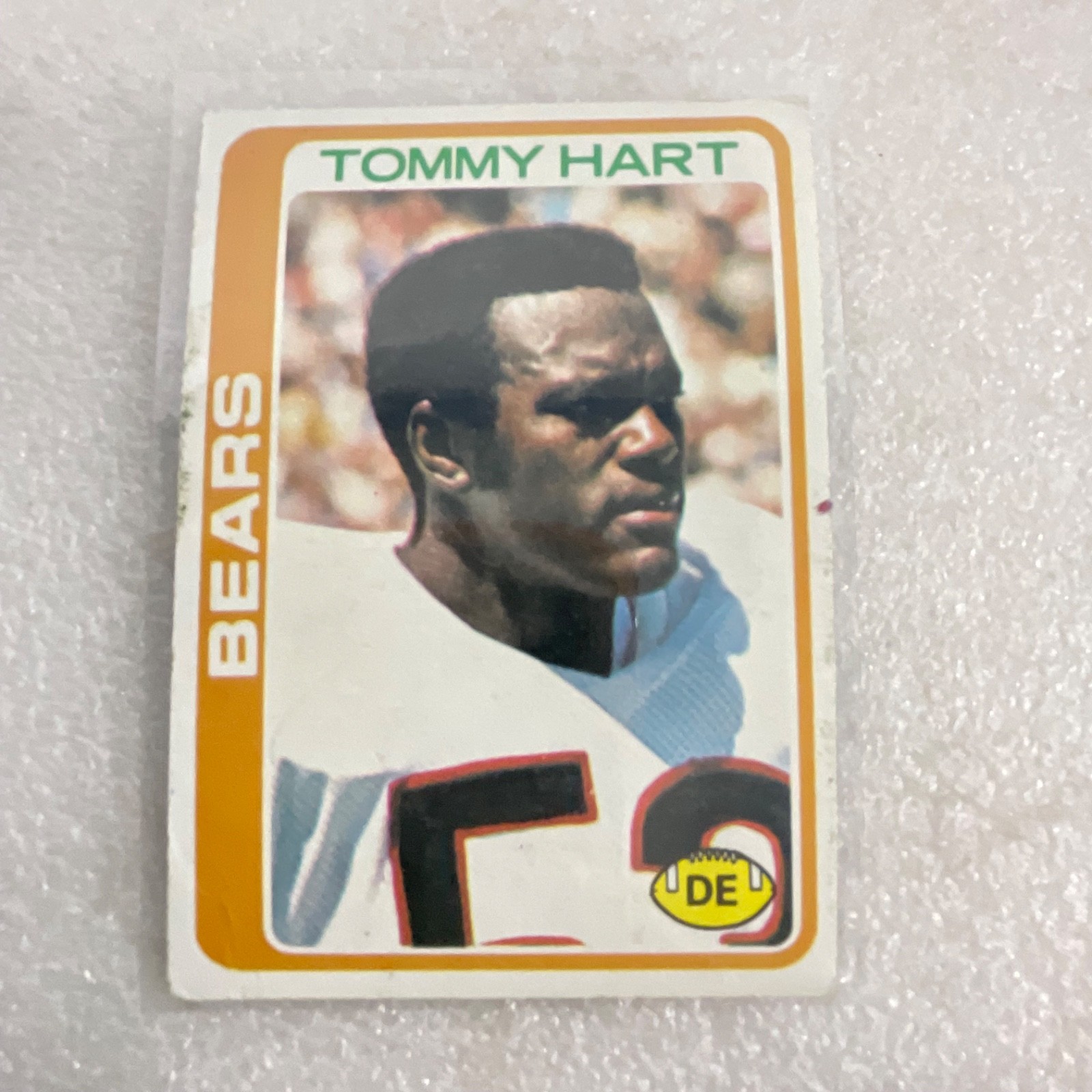 1978-80 Topps Football 10 Card Lot Bears Oilers Jets Brazile Hart - Image 4