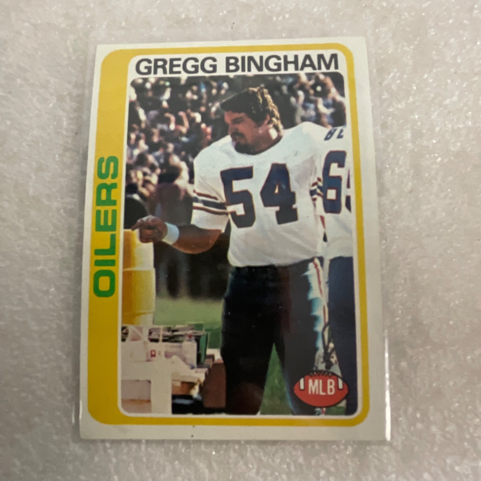 1978-80 Topps Football 10 Card Lot Bears Oilers Jets Brazile Hart - Image 9