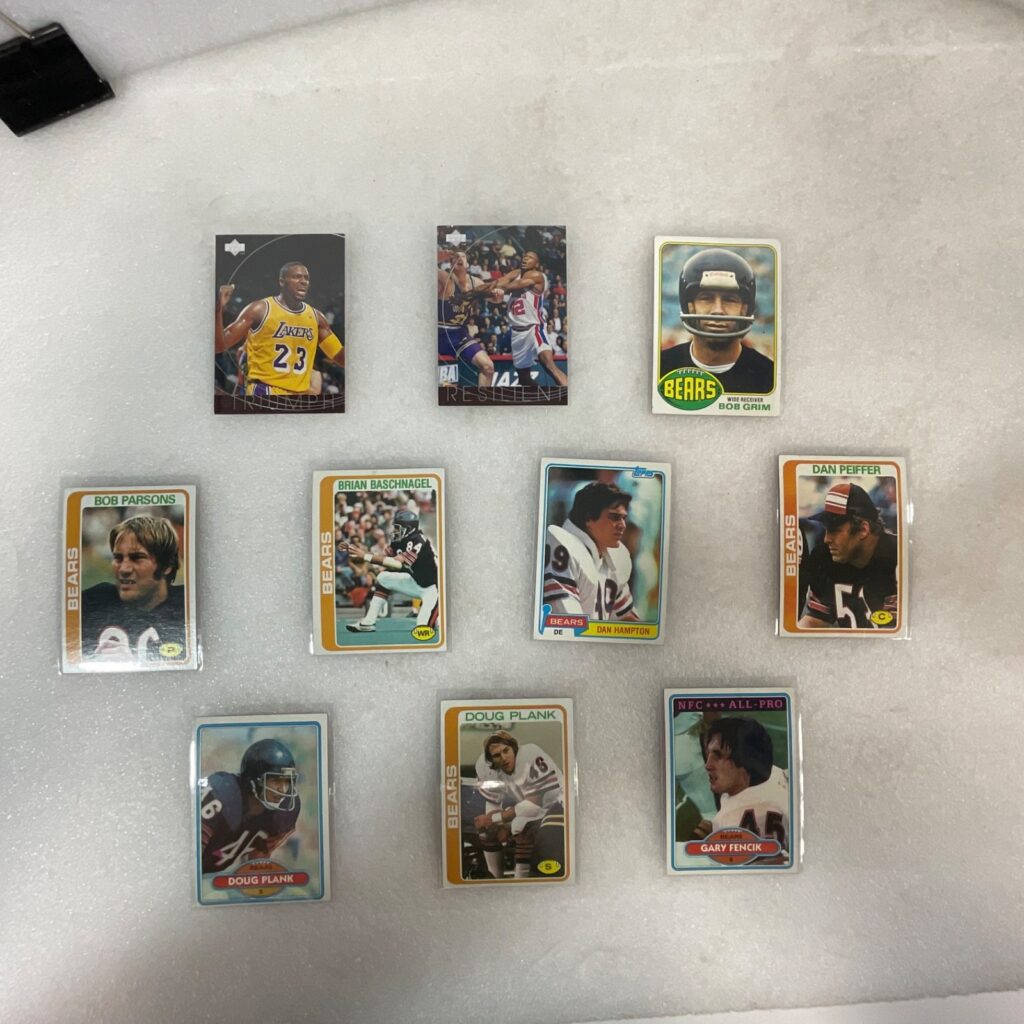 Vintage Topps Bears NBA Upper Deck 10 Card Lot Hampton Fencik - Image 1