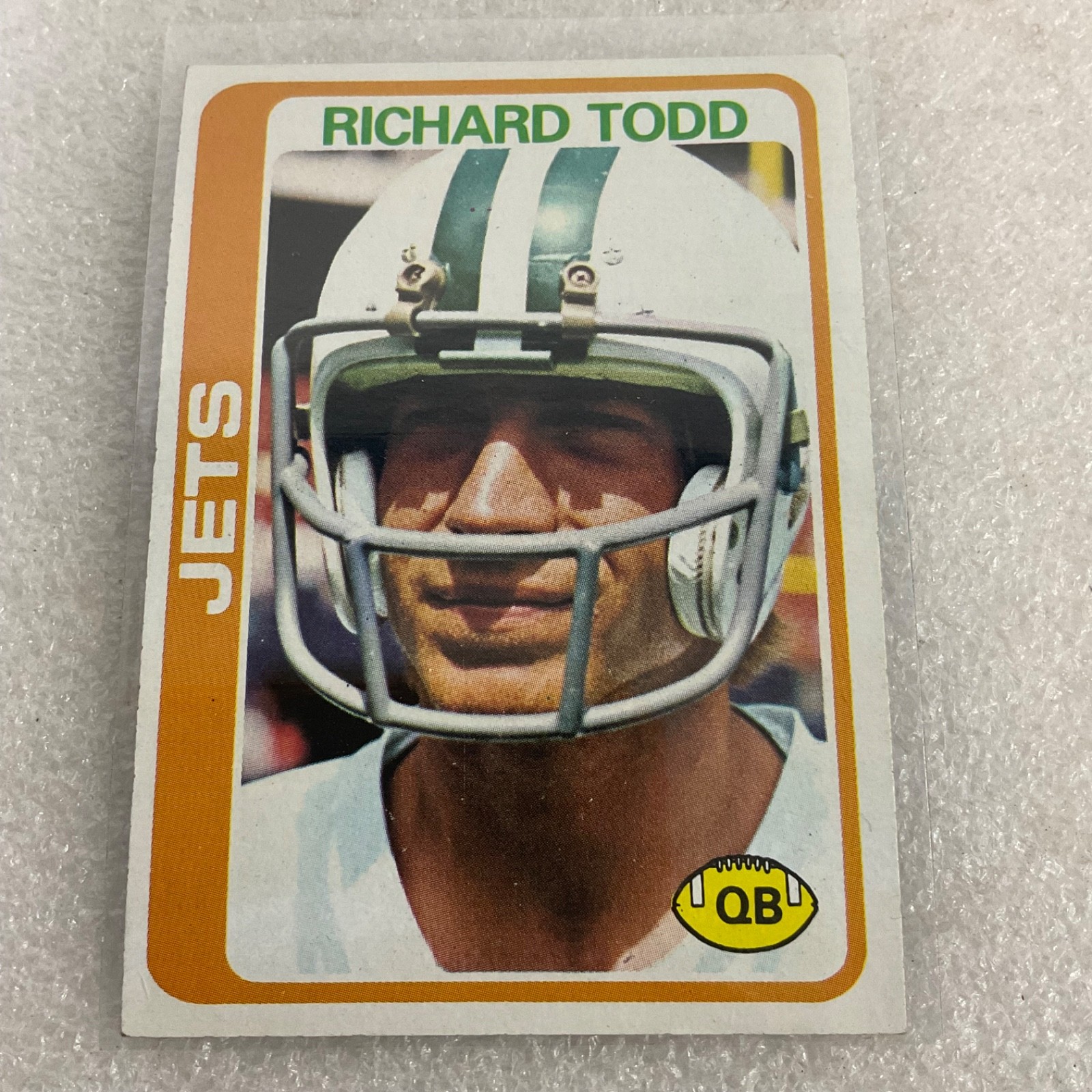 1978 Topps Football Jets 10 Card Lot Richard Todd Bruce Harper Checklist - Image 4