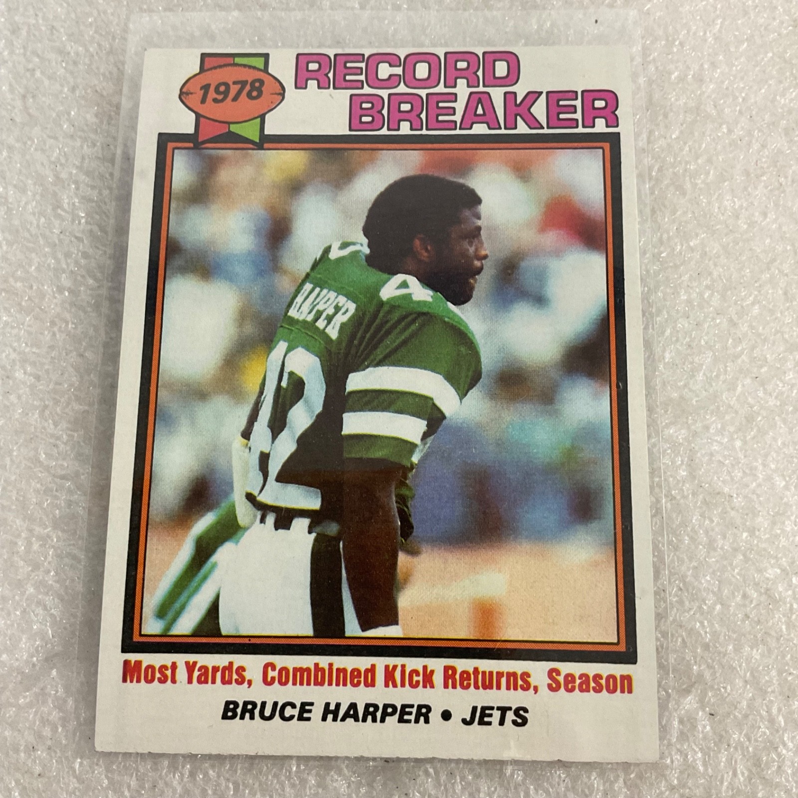 1978 Topps Football Jets 10 Card Lot Richard Todd Bruce Harper Checklist - Image 7