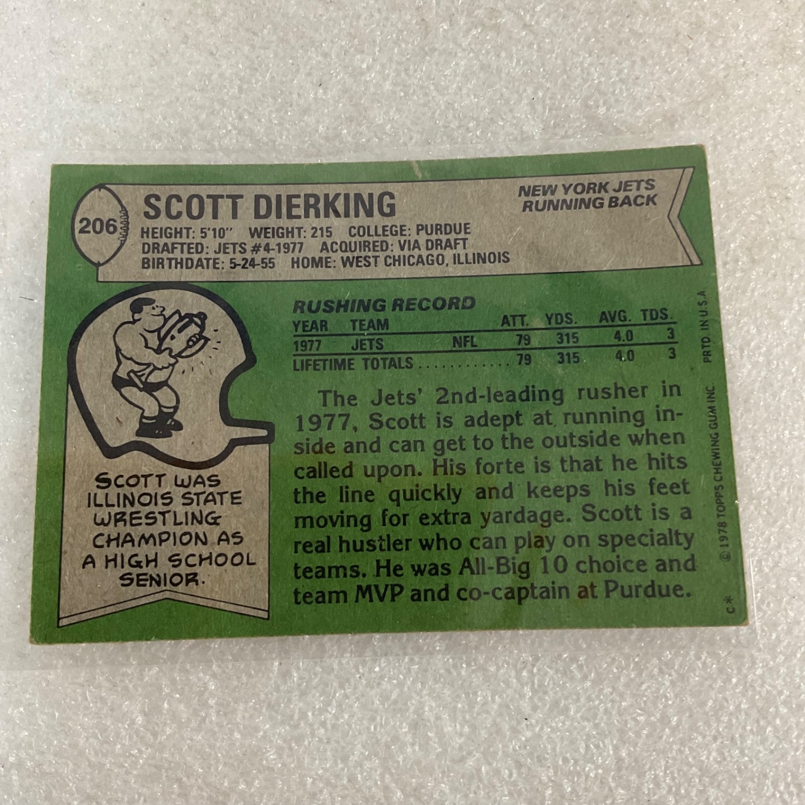 1978 Topps Football Jets 10 Card Lot Richard Todd Bruce Harper Checklist - Image 15