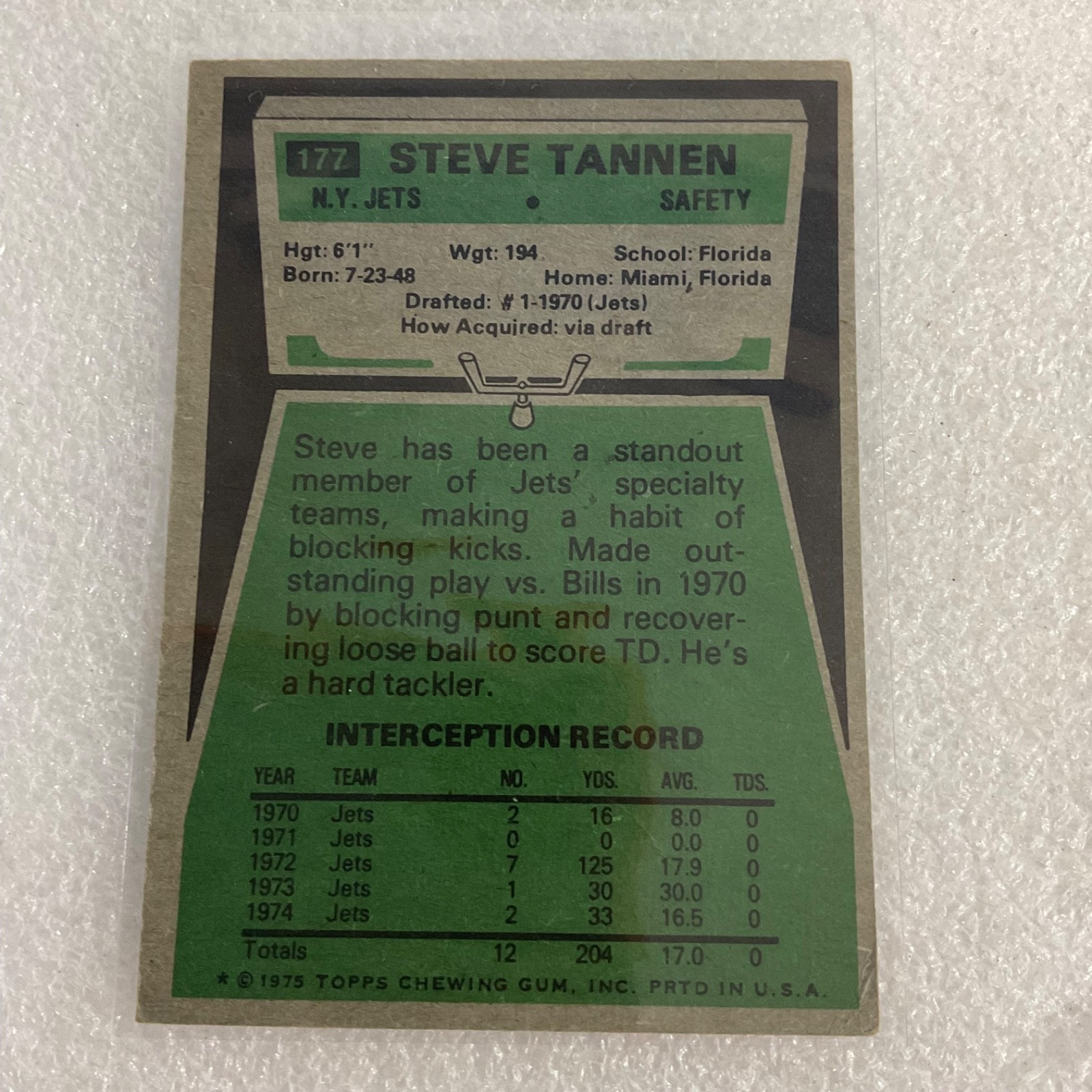 1978 Topps Football Jets 10 Card Lot Richard Todd Bruce Harper Checklist - Image 16