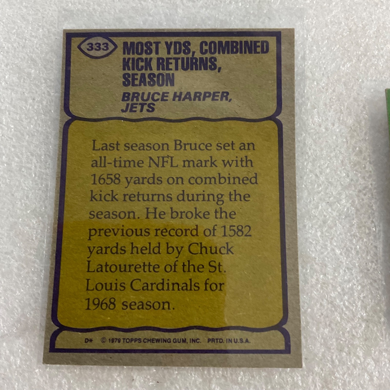 1978 Topps Football Jets 10 Card Lot Richard Todd Bruce Harper Checklist - Image 17