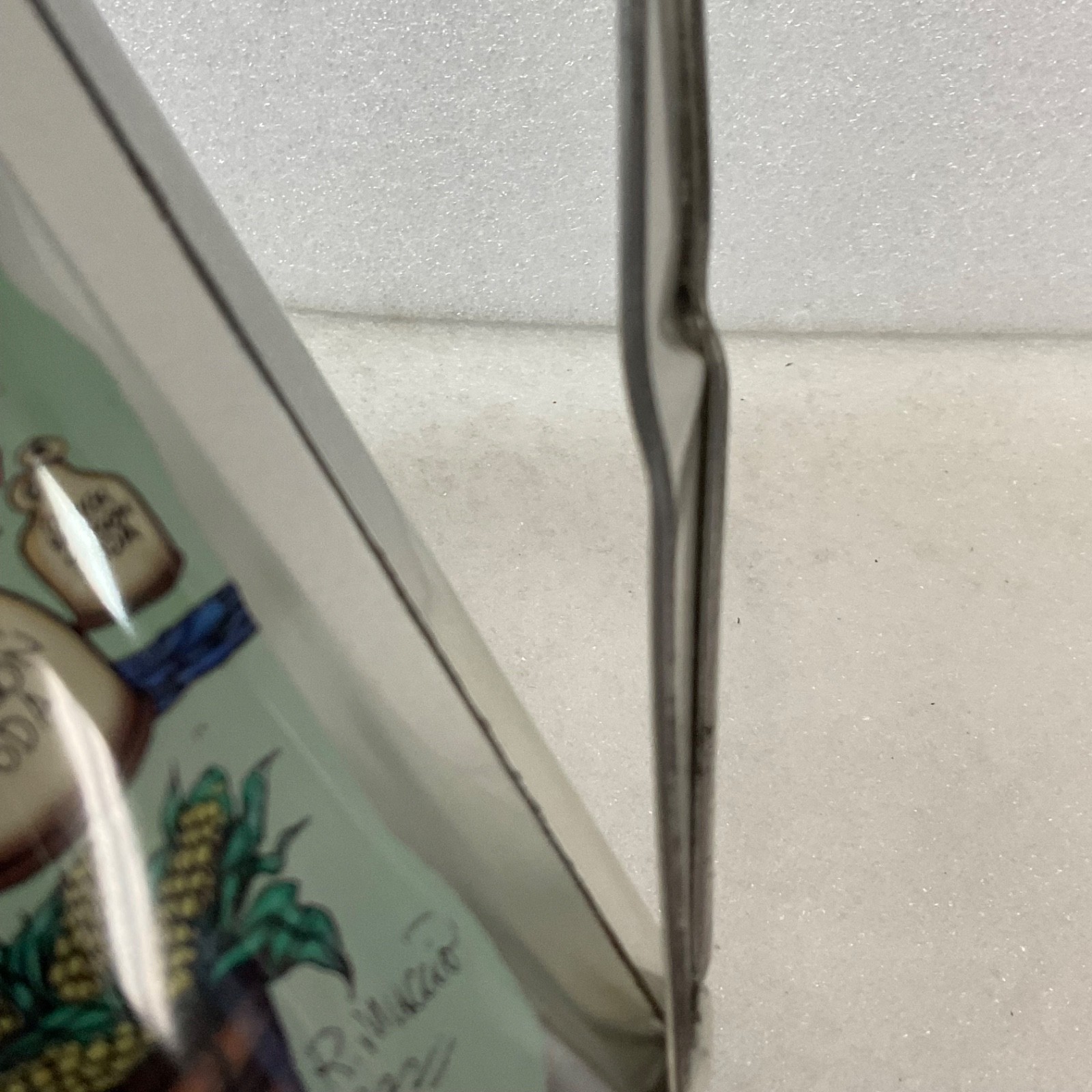 Chuck Wagon Soda Mountain Brew Tin Cup 5 in Tall with Broken Bent Handle - Image 10