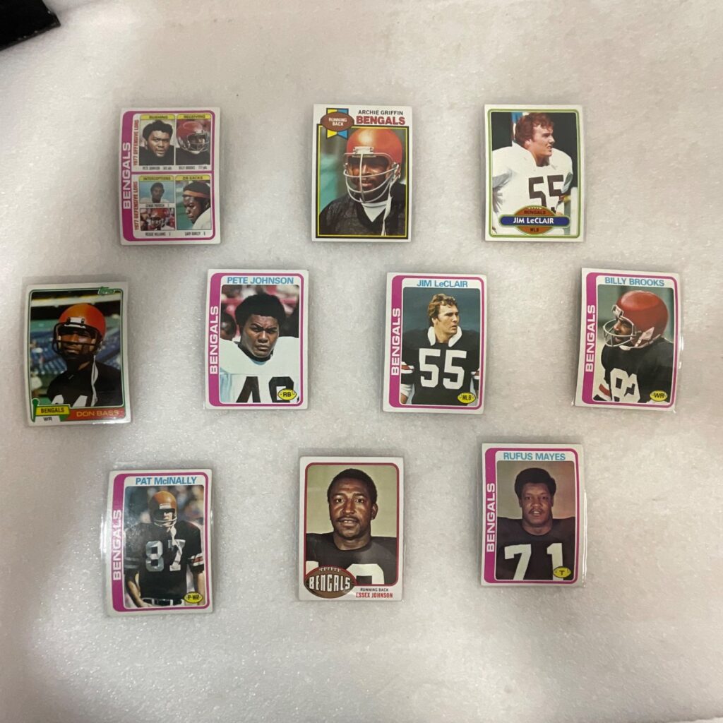 1976-81 Topps Cincinnati Bengals Football 10 Card Lot Archie Griffin - Image 1