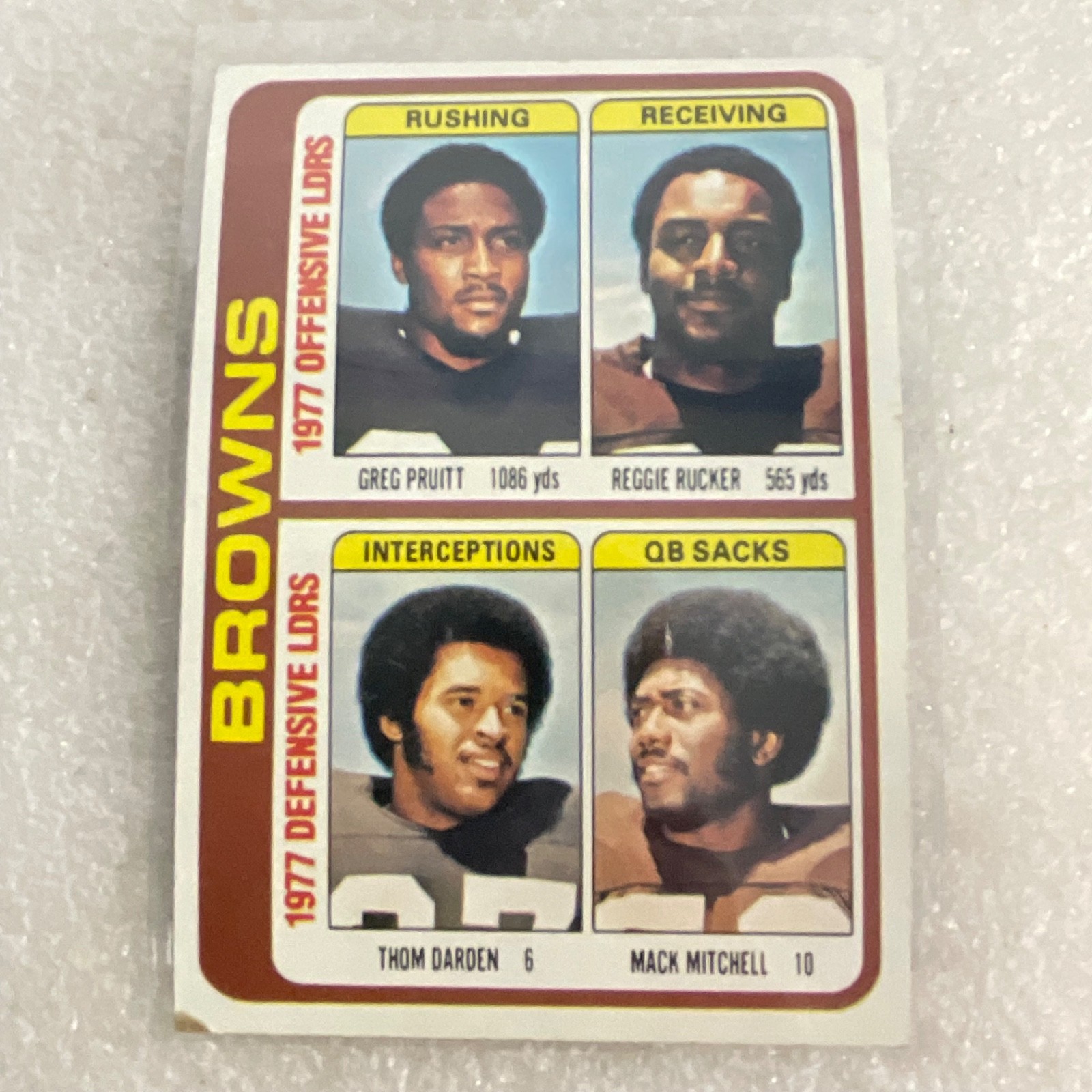 1976-81 Topps NFL Browns Bengals 10 Card Lot Clay Matthews Sipe - Image 8
