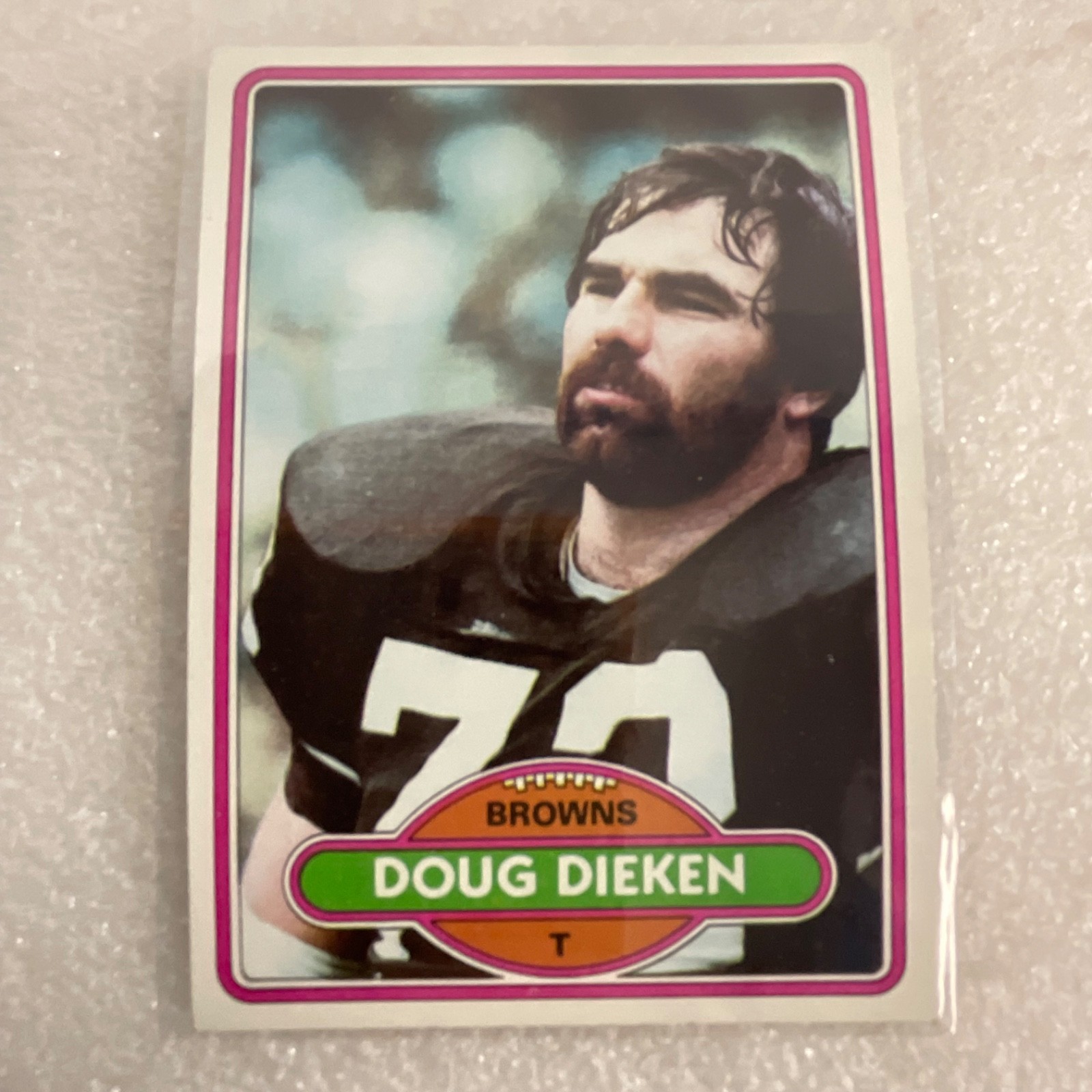 1978 1979 1980 Topps Browns Football 10 Card Lot Pruitt Dieken Logan - Image 4