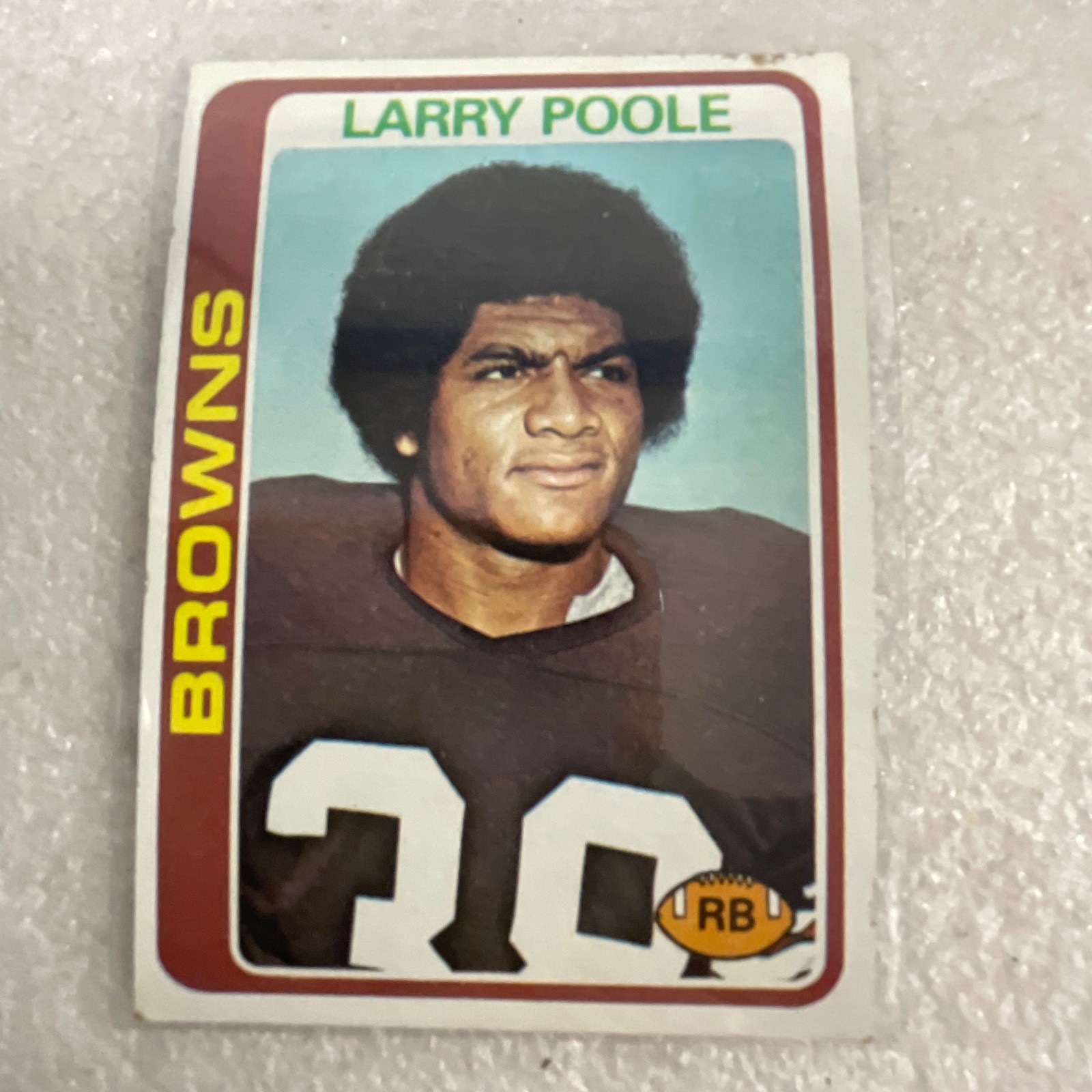 1978 1979 1980 Topps Browns Football 10 Card Lot Pruitt Dieken Logan - Image 11