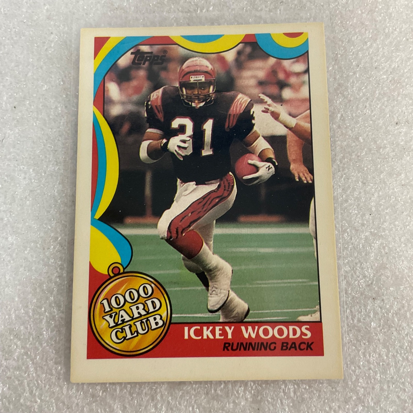 1976-89 Topps Football 10 Card Lot Campbell Kelly 1000 Yard Club - Image 9