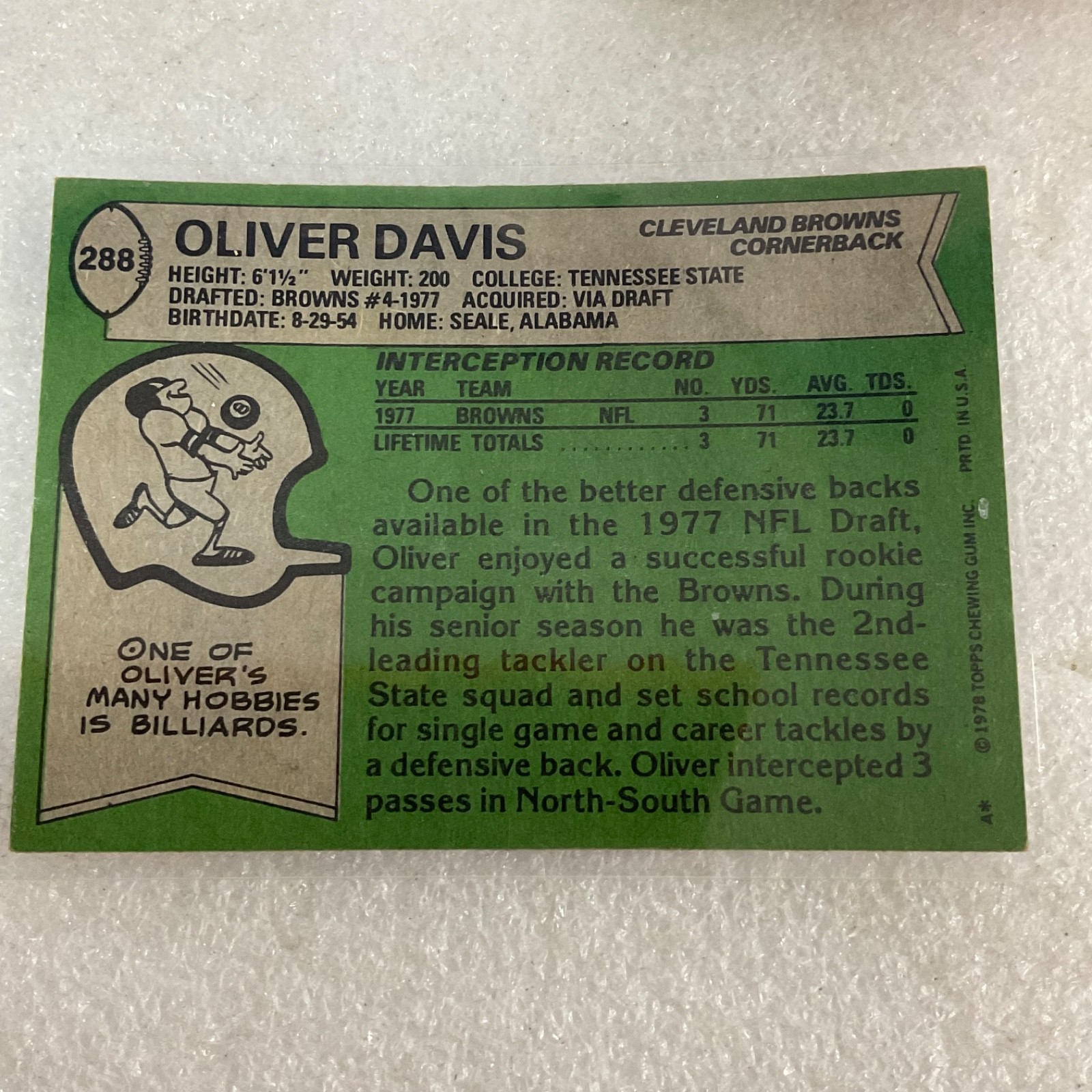 1978 1979 1980 Topps Browns Football 10 Card Lot Pruitt Dieken Logan - Image 23