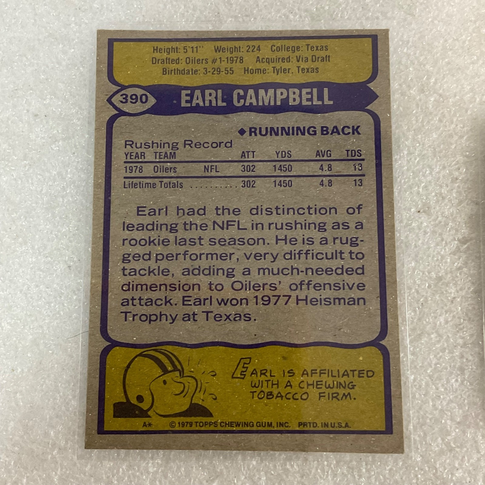 1976-89 Topps Football 10 Card Lot Campbell Kelly 1000 Yard Club - Image 17