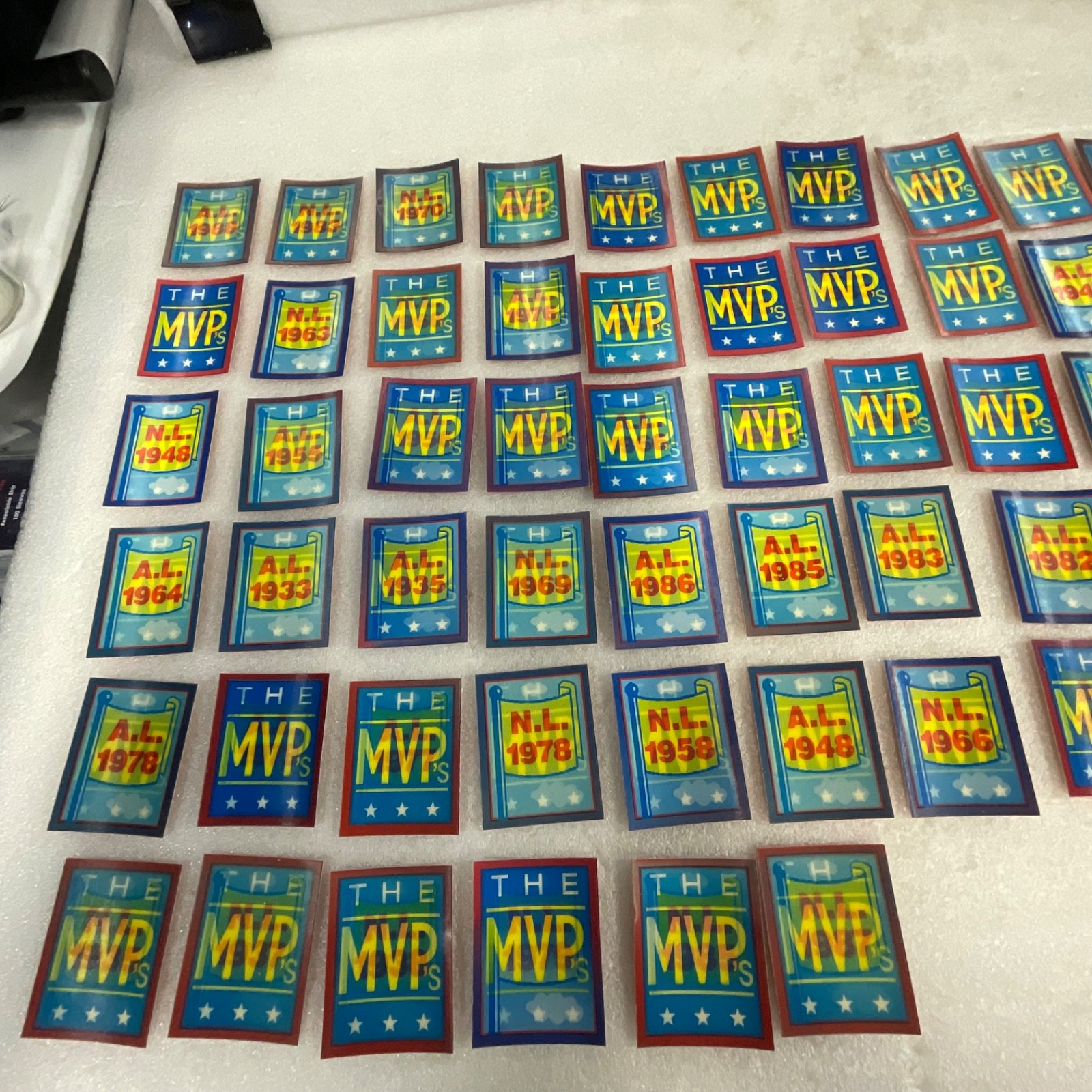 1990 Score The MVP's Lenticular Trivia Card Set Complete 56 Cards - Image 9