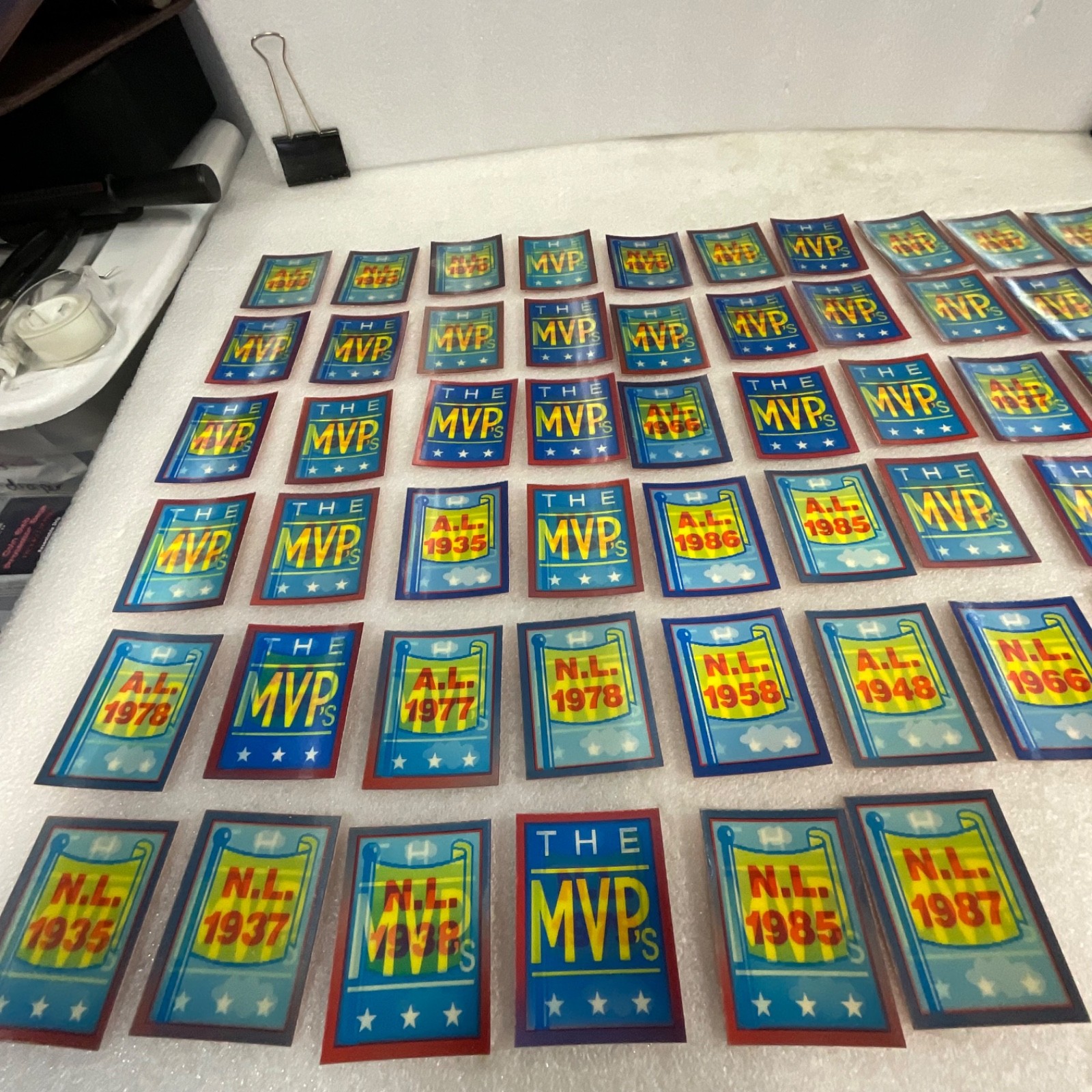 1990 Score The MVP's Lenticular Trivia Card Set Complete 56 Cards - Image 10