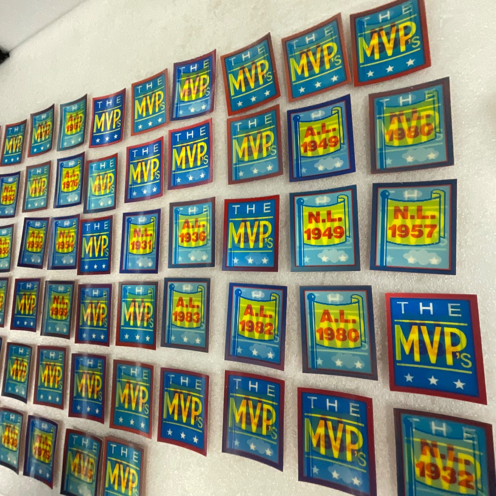 1990 Score The MVP's Lenticular Trivia Card Set Complete 56 Cards - Image 13