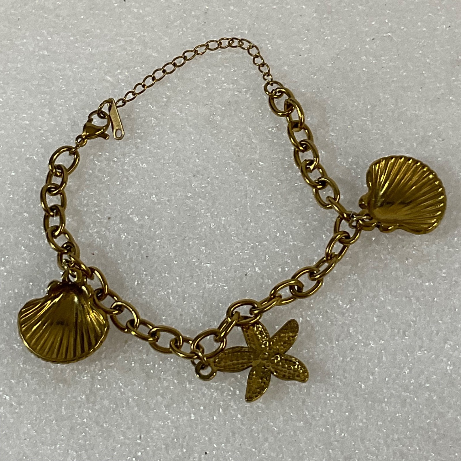 Nautical Themed Gold Tone Chain Bracelet Anklet 8.5 in Fashion Jewelry - Image 7