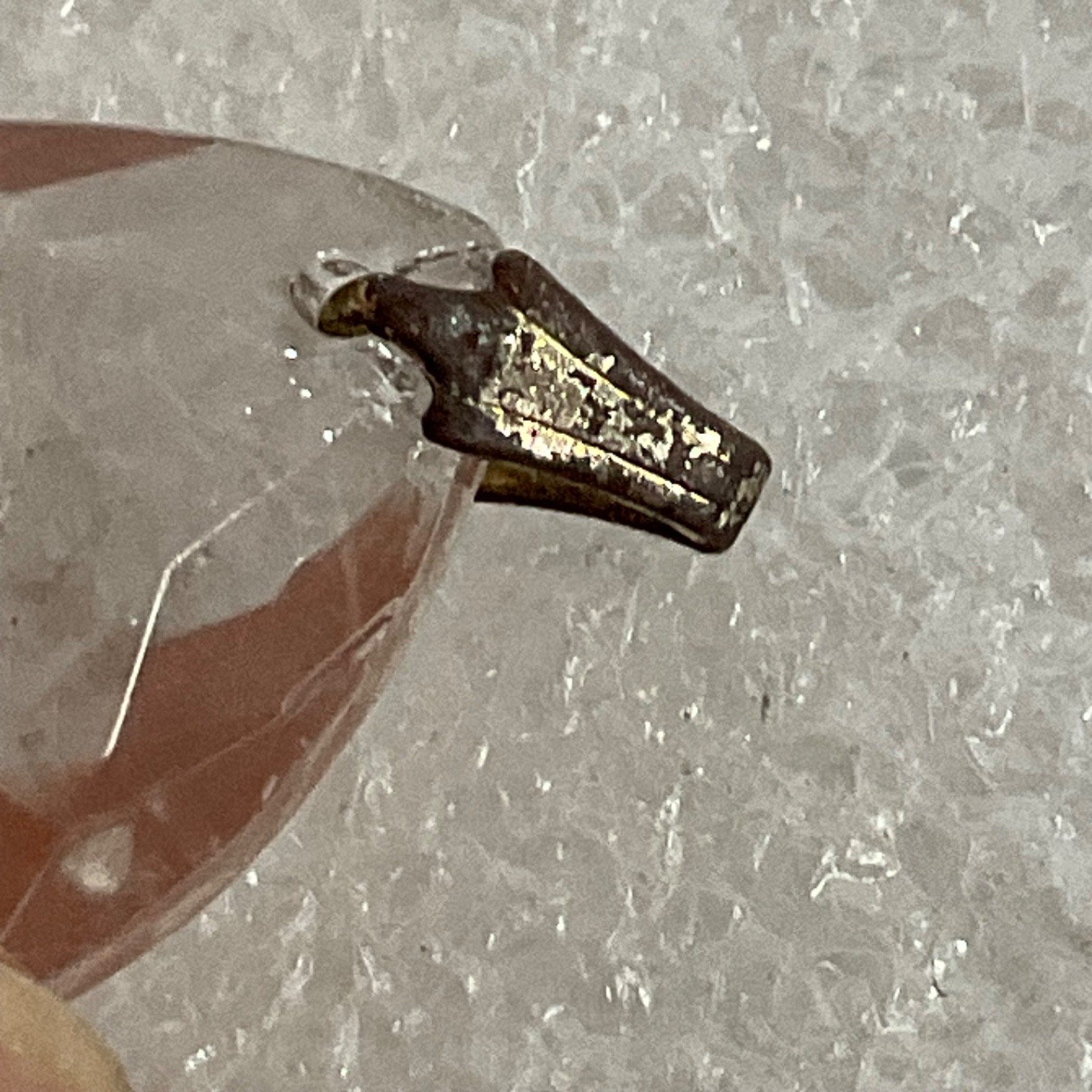 Clear Faceted Teardrop Pendant Gold Tone Bail Approx 1 in Fashion Jewelry - Image 3
