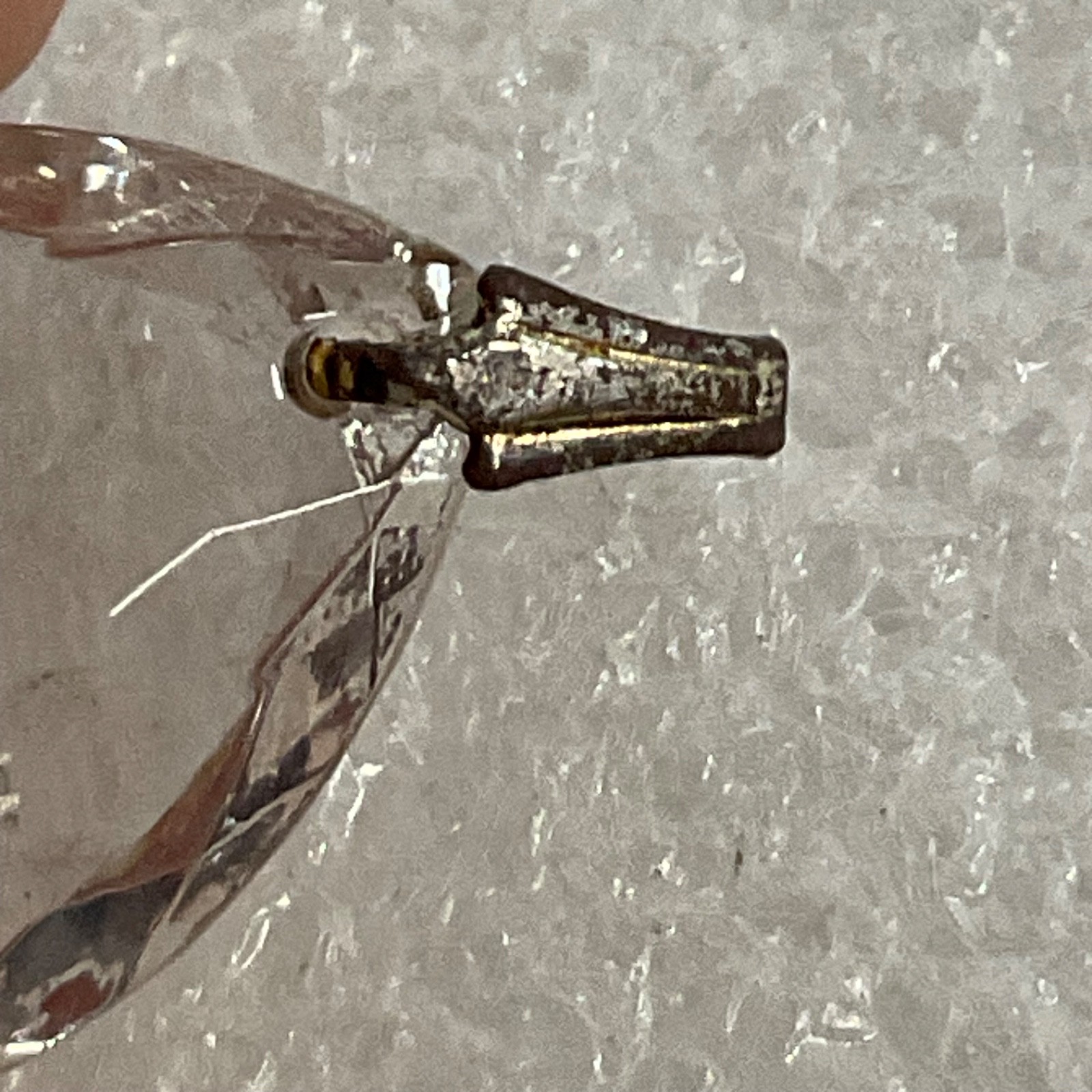 Clear Faceted Teardrop Pendant Gold Tone Bail Approx 1 in Fashion Jewelry - Image 4