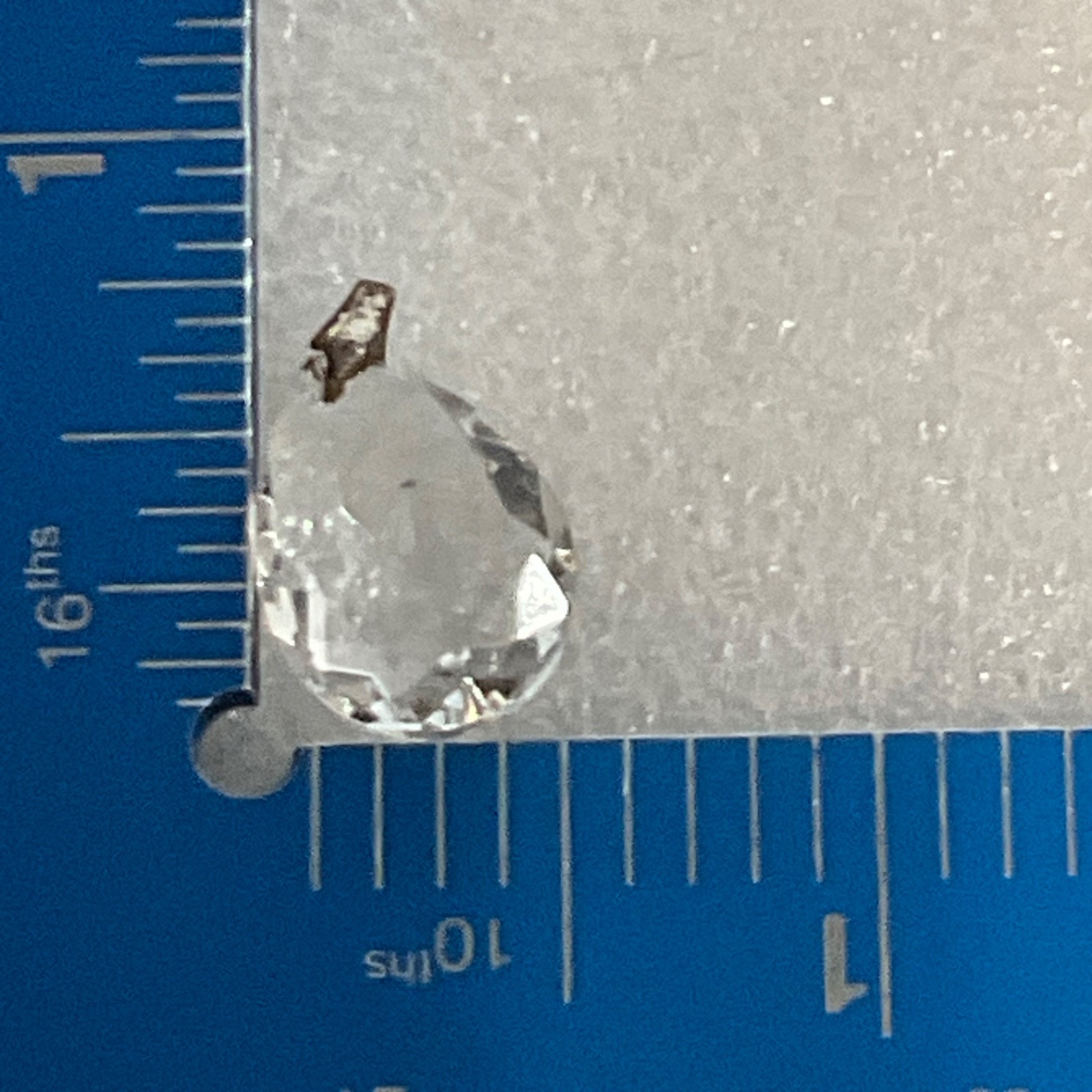 Clear Faceted Teardrop Pendant Gold Tone Bail Approx 1 in Fashion Jewelry - Image 10