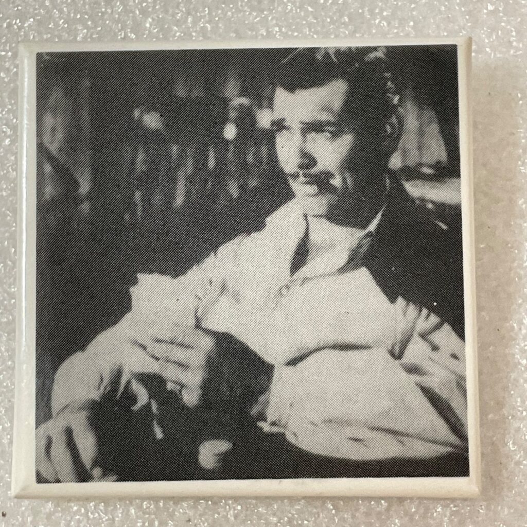 Vintage Cary Grant Pinback Button Black & White Photo Collectible Hollywood Star - Image 1