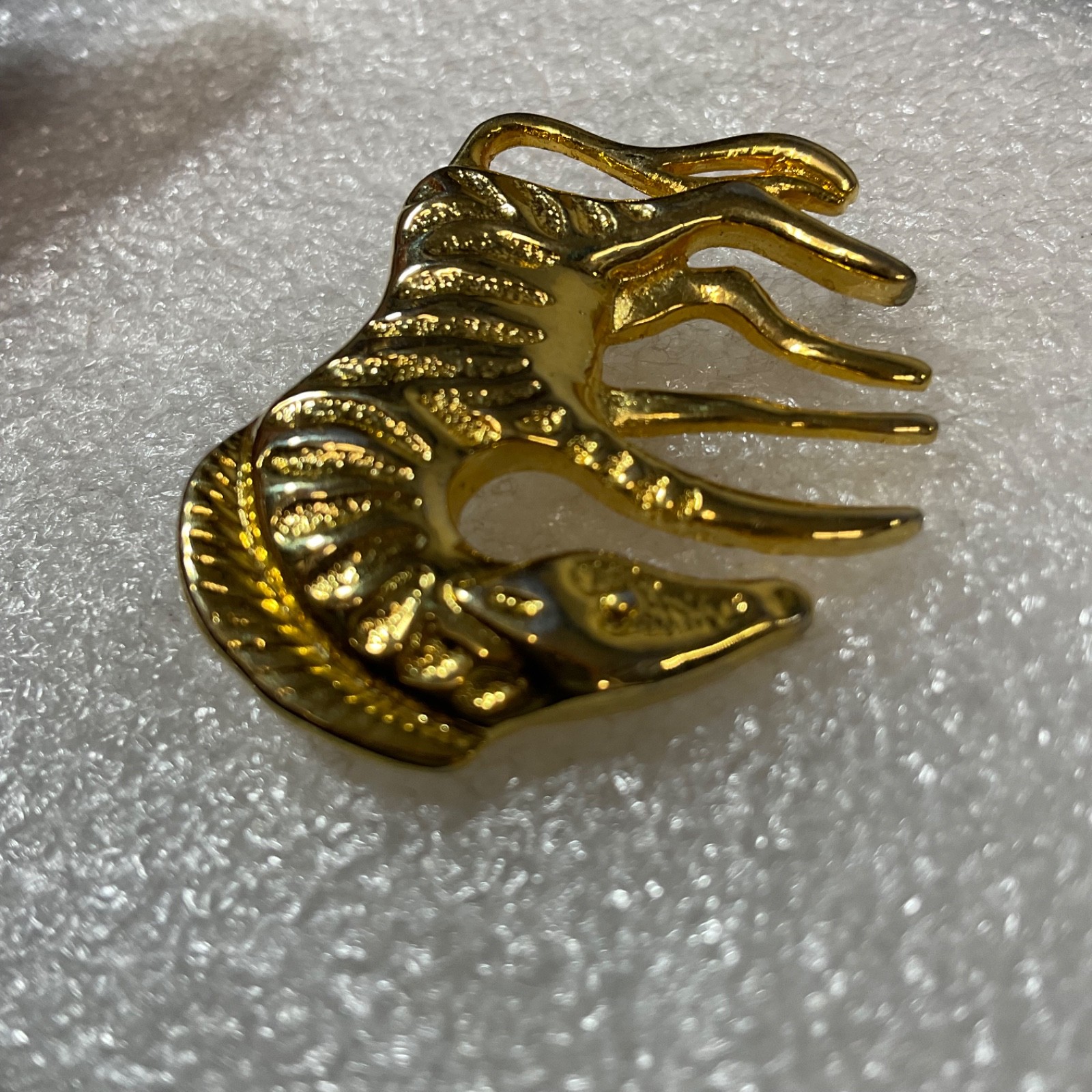 Vintage Gold Tone Horse Zebra Pin Brooch Retro Animal Jewelry Collectible 12.5g - Image 4