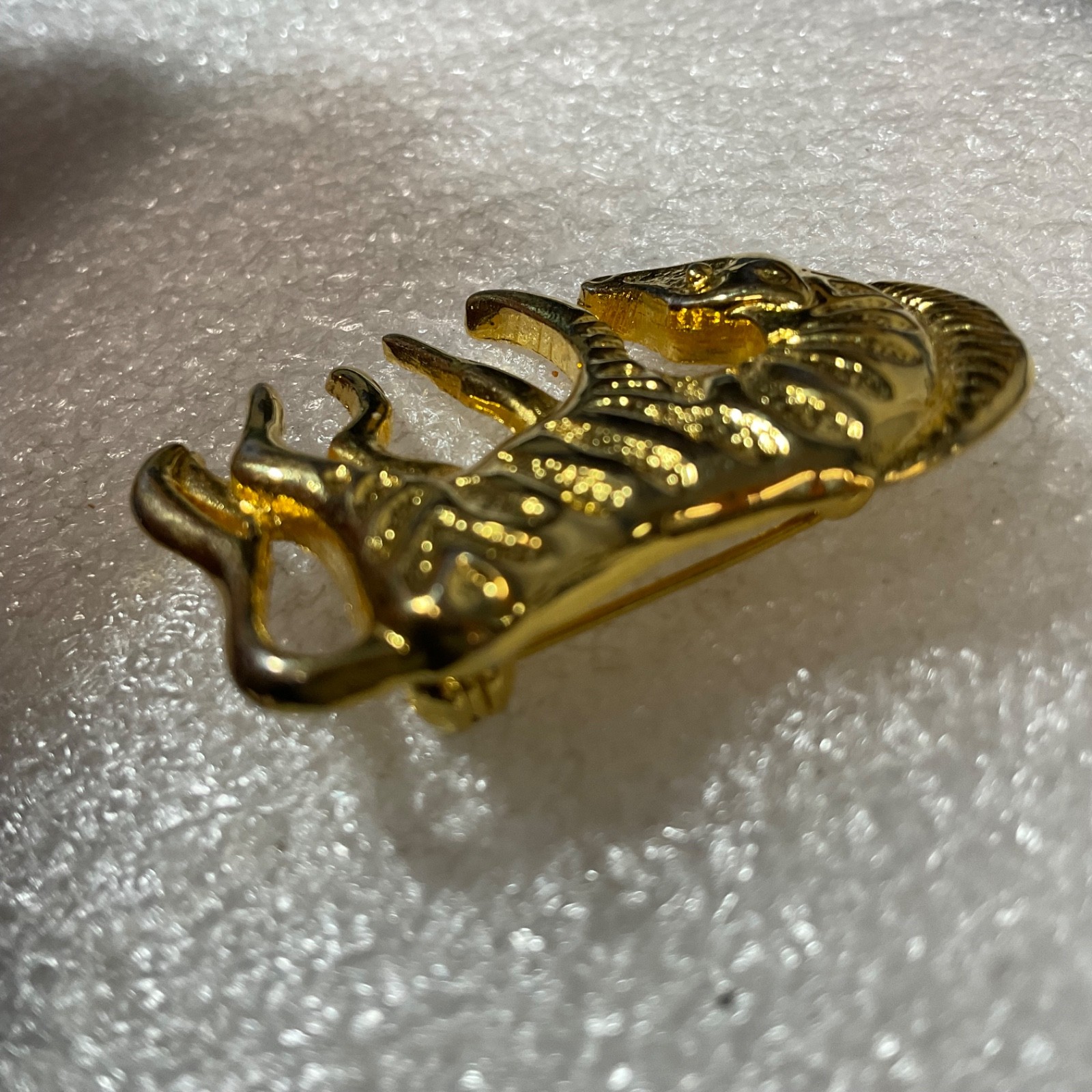 Vintage Gold Tone Horse Zebra Pin Brooch Retro Animal Jewelry Collectible 12.5g - Image 6