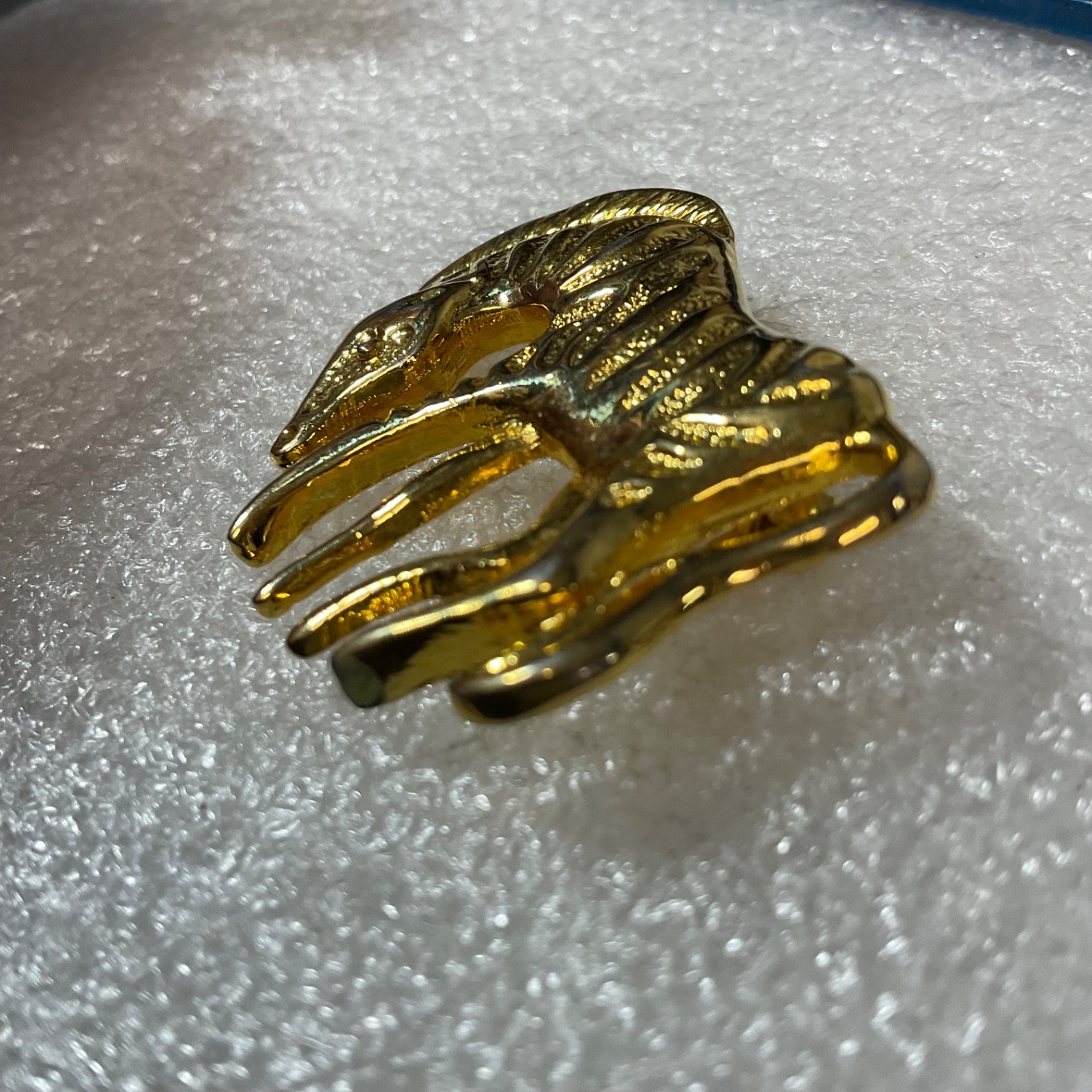Vintage Gold Tone Horse Zebra Pin Brooch Retro Animal Jewelry Collectible 12.5g - Image 7