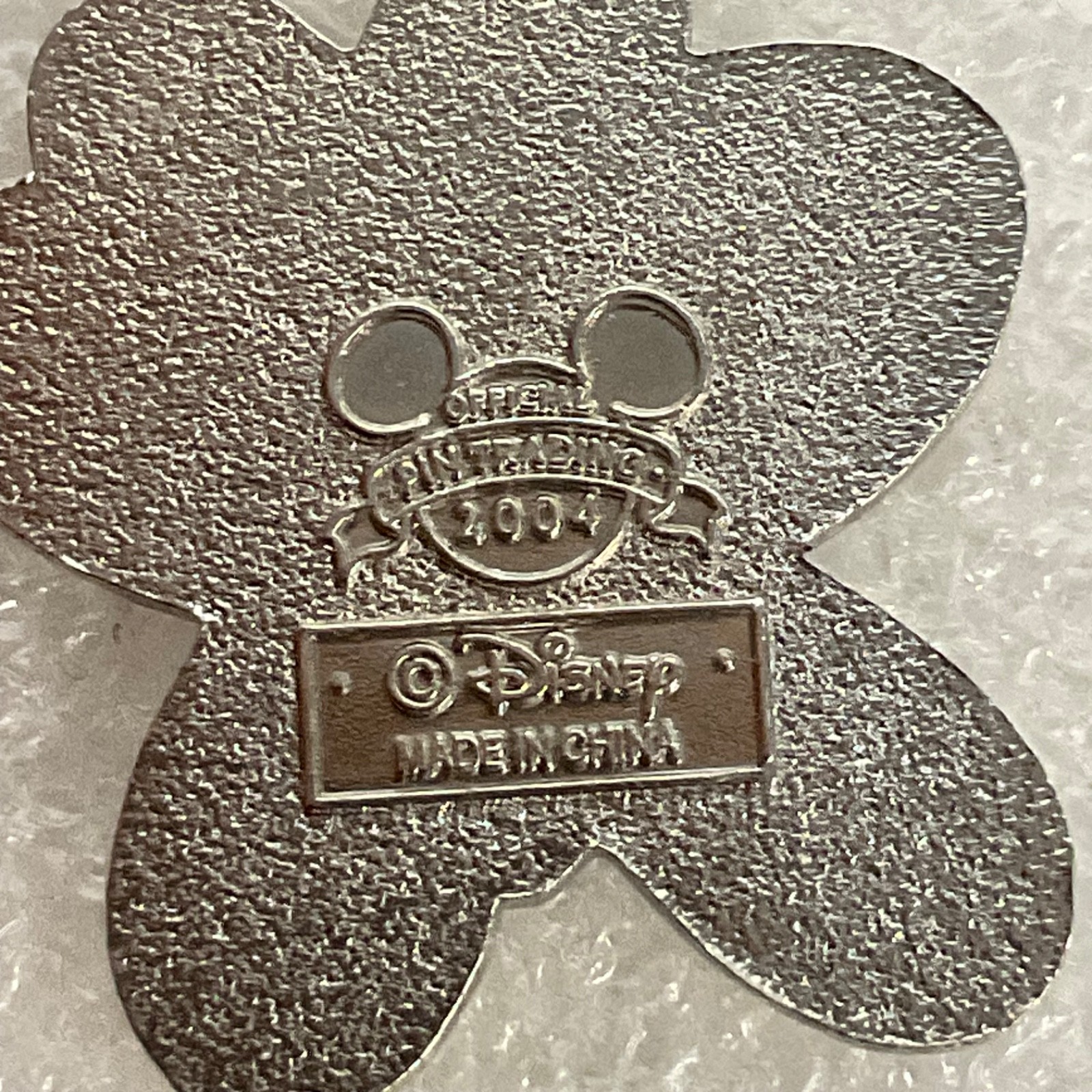 Disney 2004 Silver Tone Butterfly Charm 1in Official Pin Trading Jewelry - Image 3