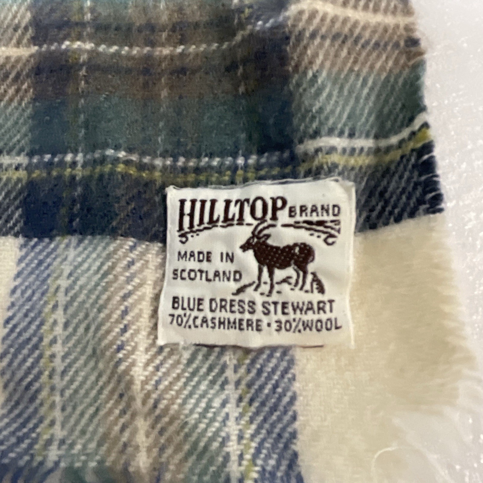 The Scotch House Hilltop Plaid Scarf 70% Cashmere 30%Wool Scarf 42”x8” - Image 6