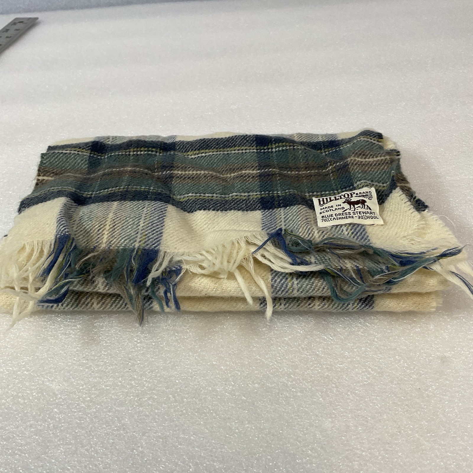 The Scotch House Hilltop Plaid Scarf 70% Cashmere 30%Wool Scarf 42”x8” - Image 12