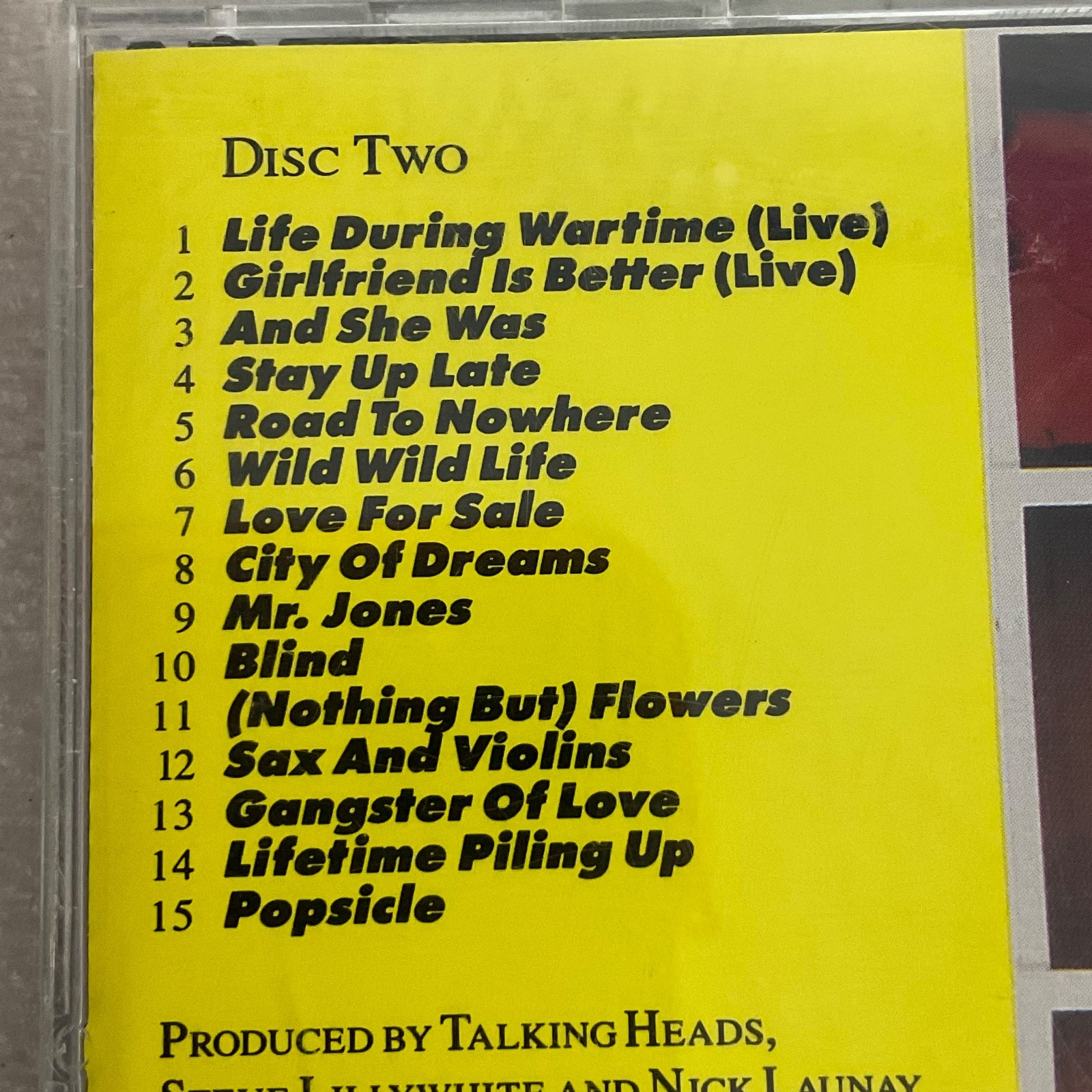 Talking Heads Popular Favorites Disc Two CD 1984–1992 Sire Warner Bros - Image 13
