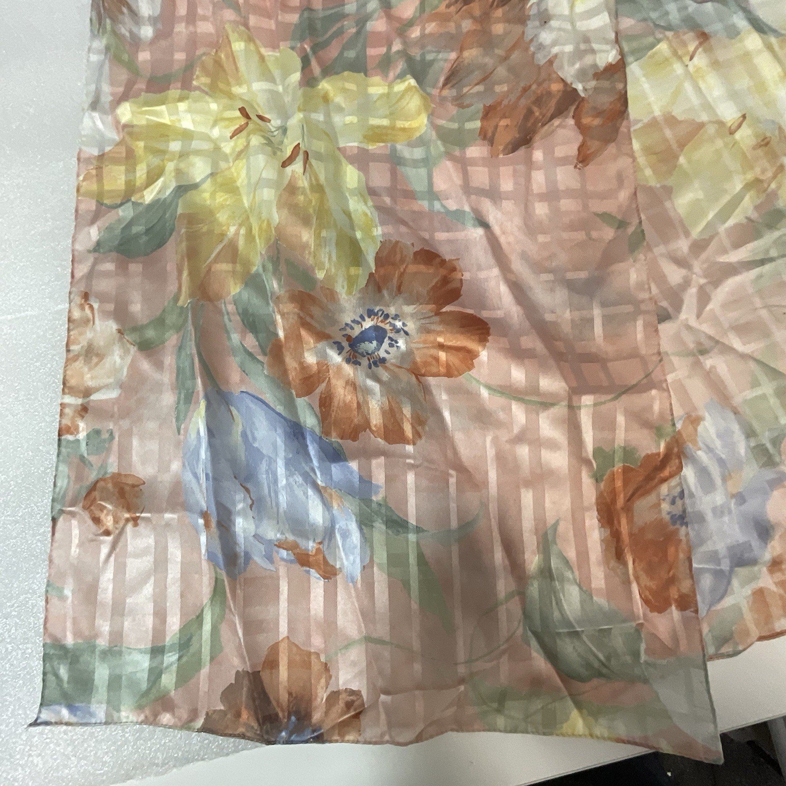 Multicolor Pastel Floral Scarf 8” Wide By 60” Long GnuFashion - Image 2